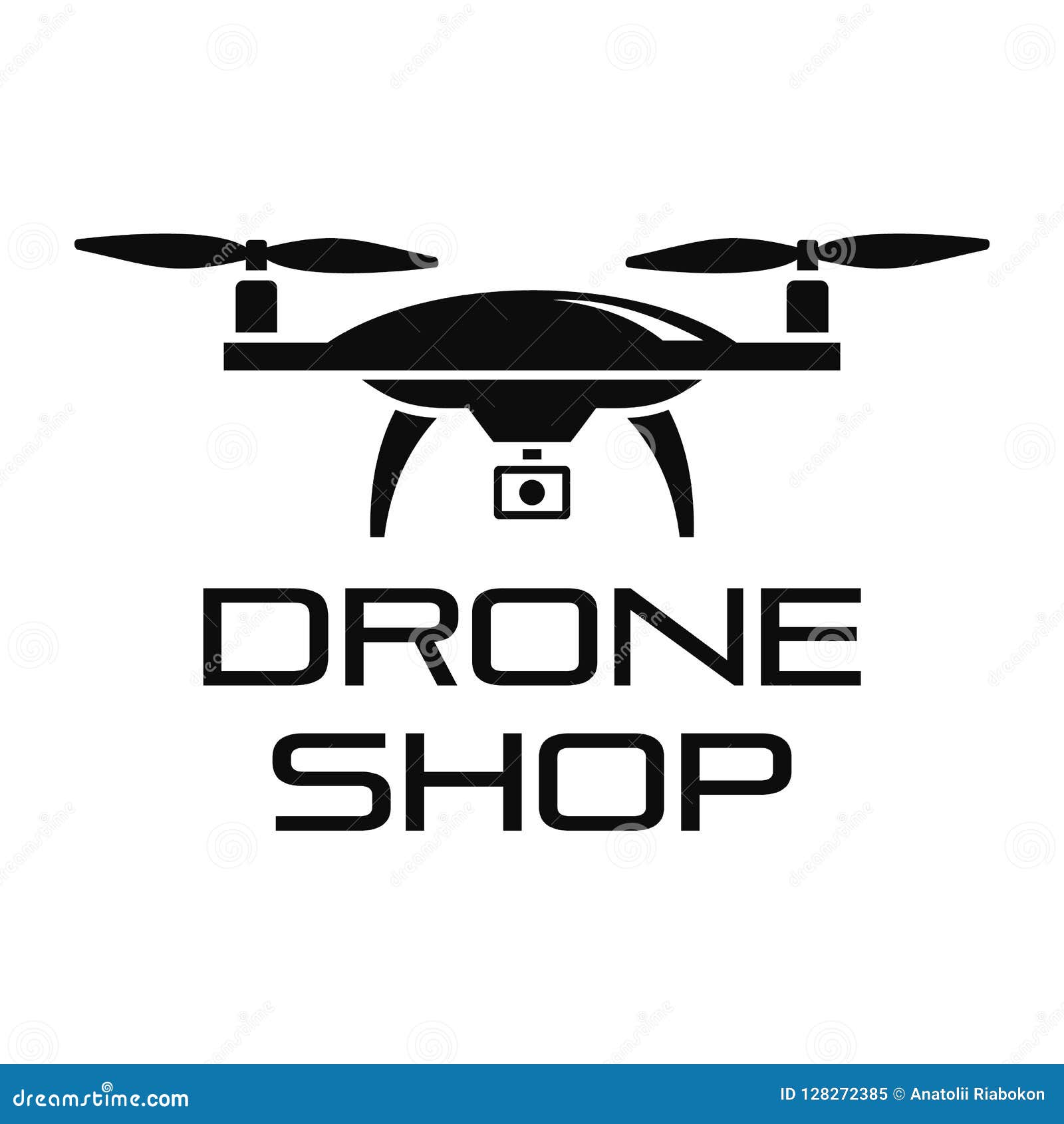 Drone Shop Logo, Simple Style Stock Vector - Illustration of icon, globe: 128272385