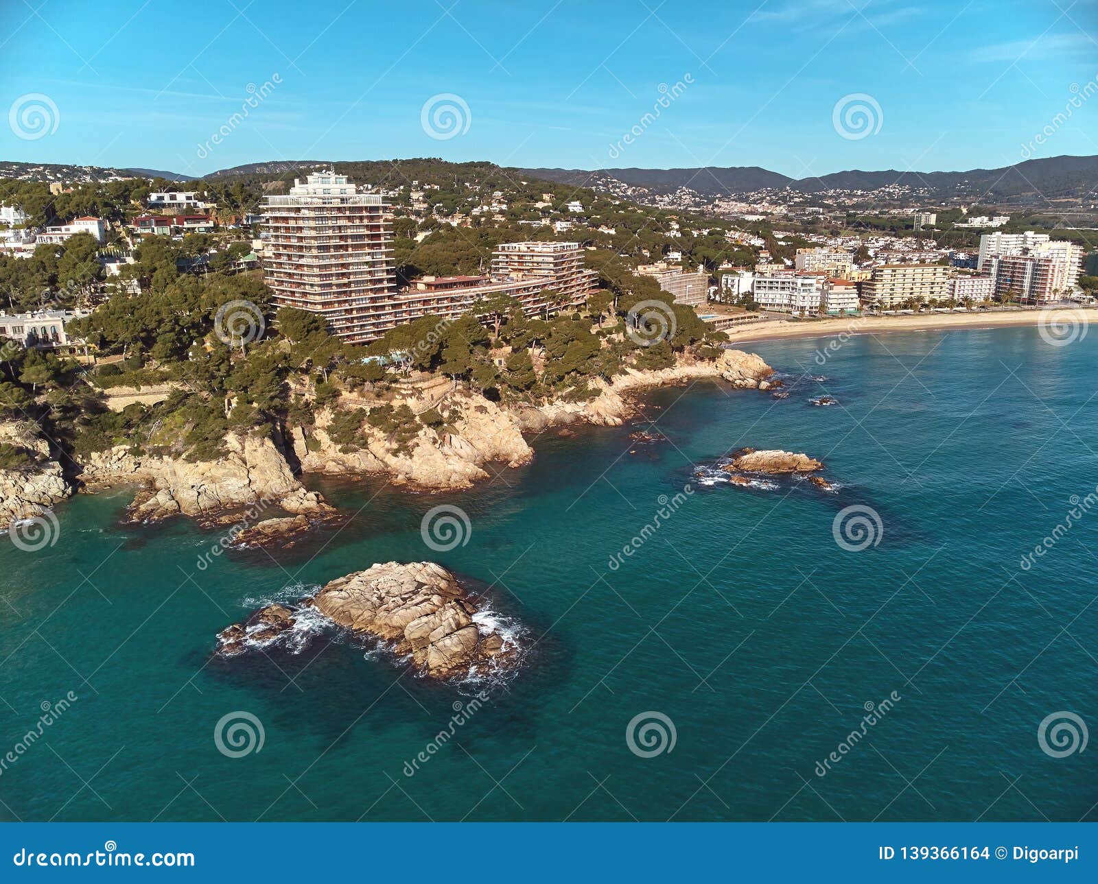 Drone Picture Over The Costa Brava Coastal Stock Photo Image Of Drone Picture Over The Costa Brava Coastal Stock Photo Image Of