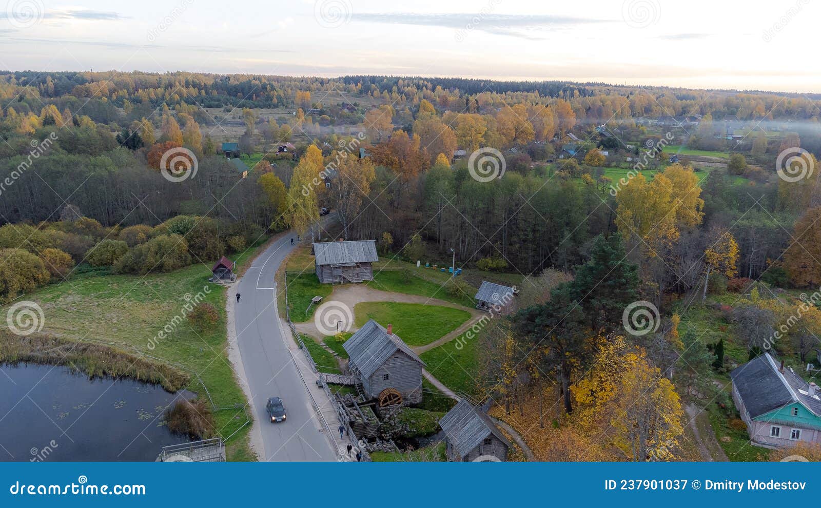 drone shot of beautiful nature