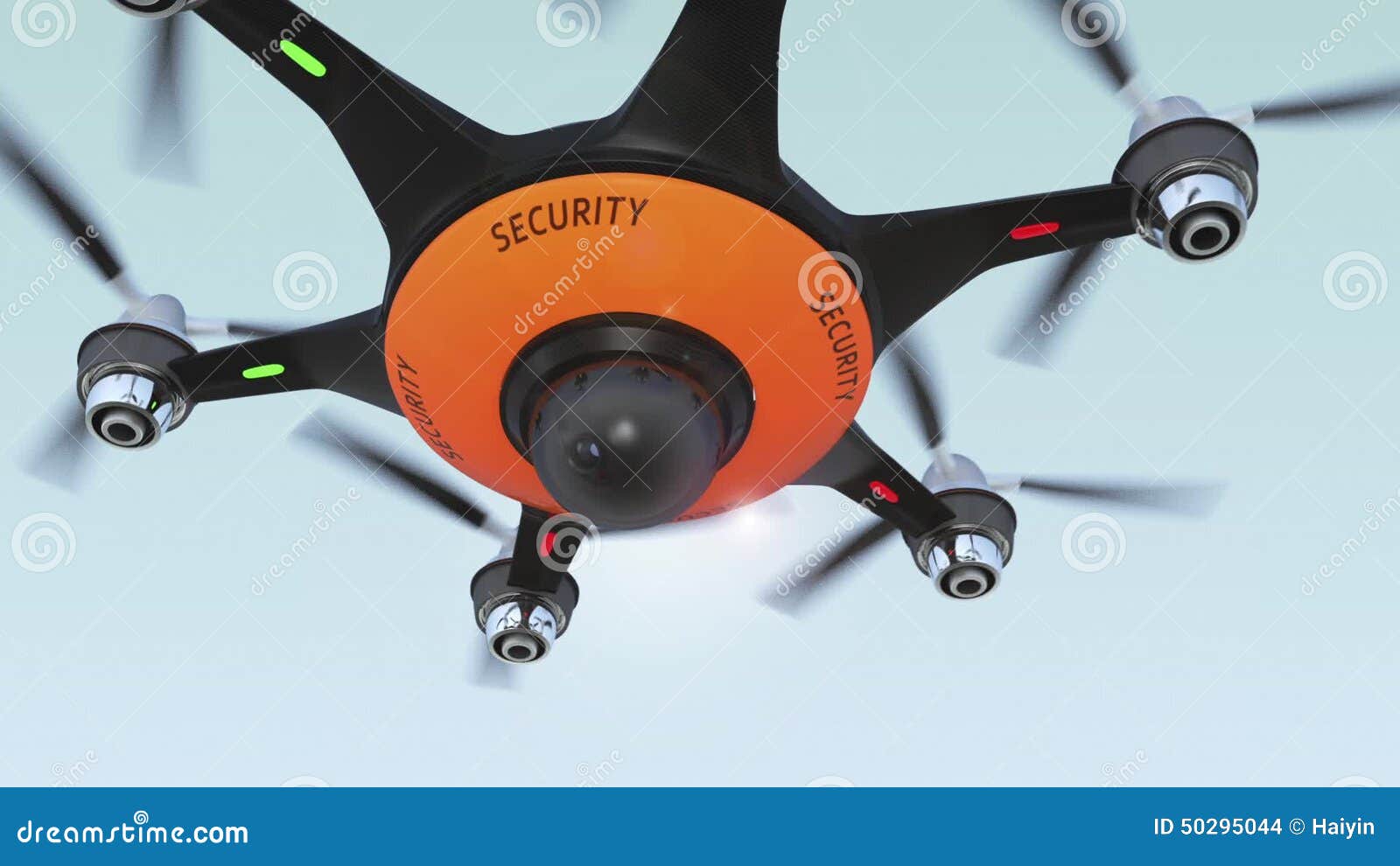 Drone with Surveillance Camera. Footage - Video of airplane: 50295044