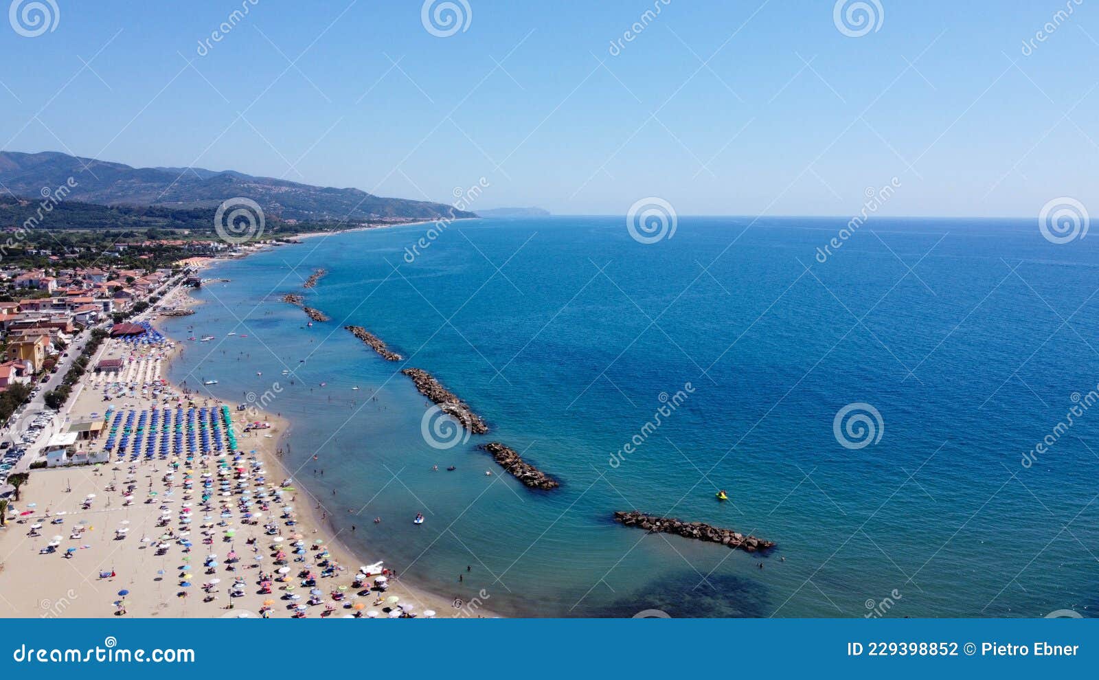 Marina Di Casalvelino from Drone Stock Photo - Image of piazza, golfo ...