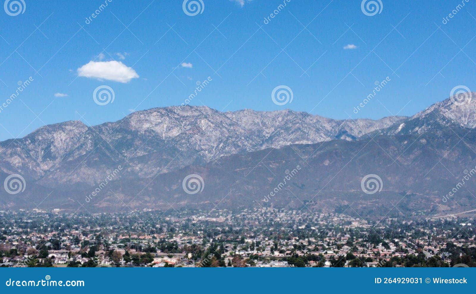 Drone View of Rancho Cucamonga in California Stock Image Image of