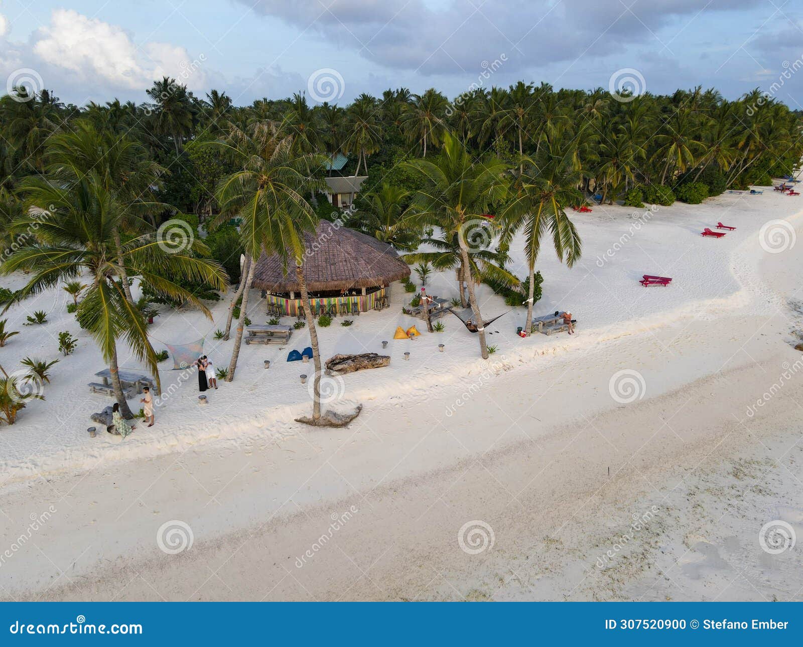 drone view of villa park resort on ari atoll, maldives