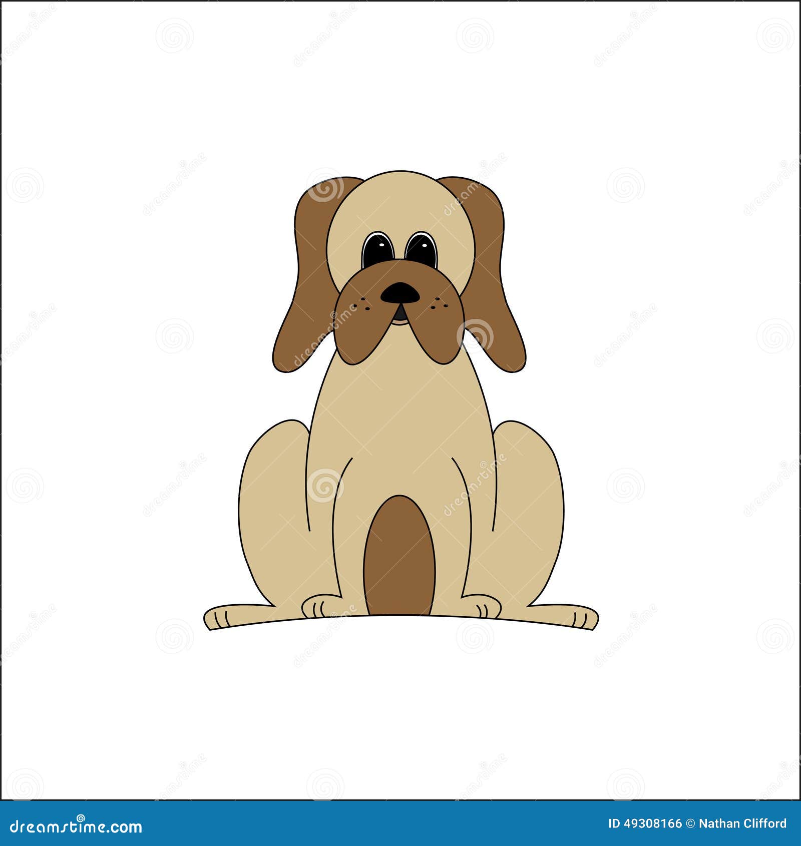 Droopy dog stock illustration. Illustration of cheerful - 49308166