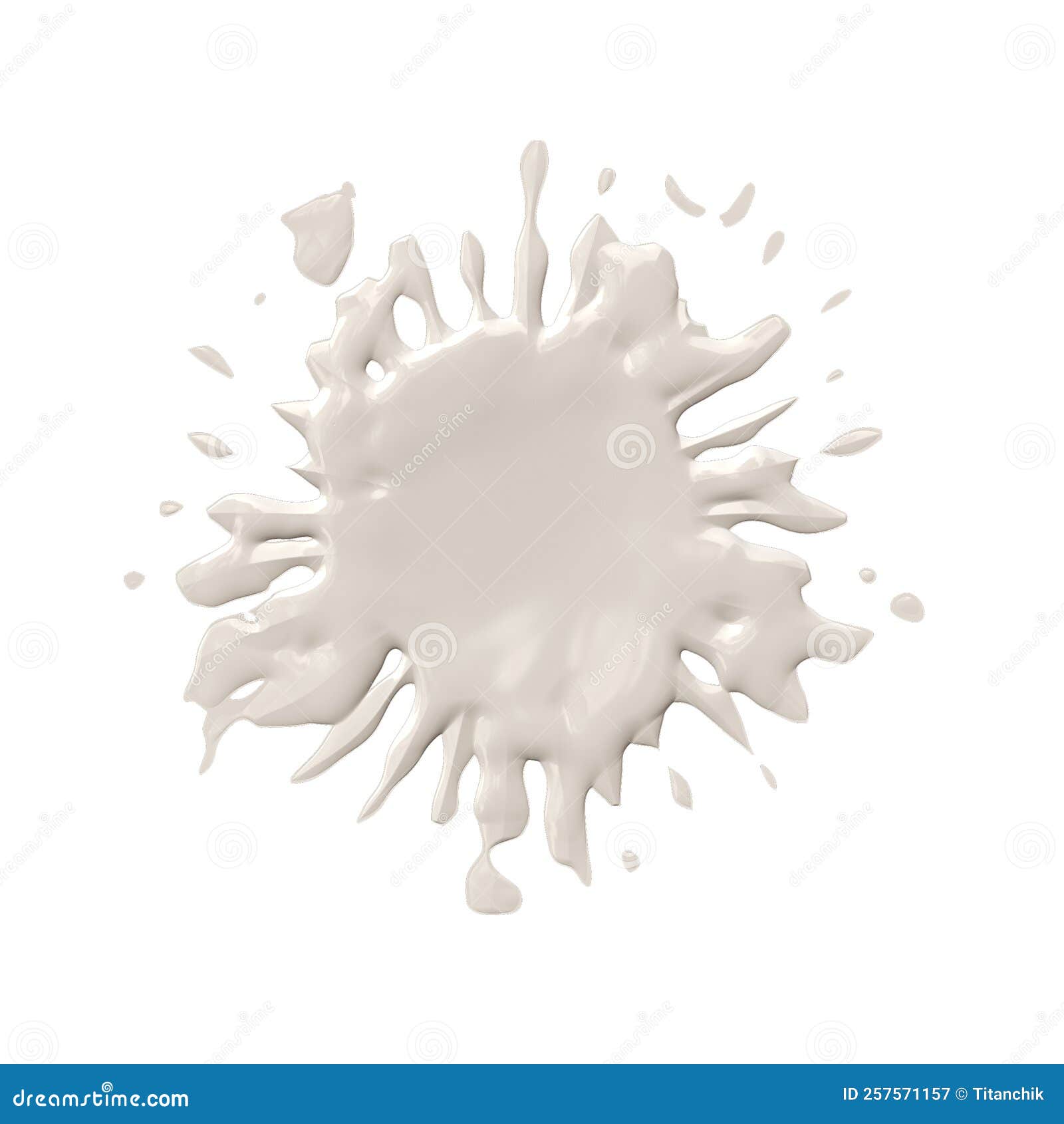 A Drop of Liquid Spread Over the Surface. Abstract Spatter Stock