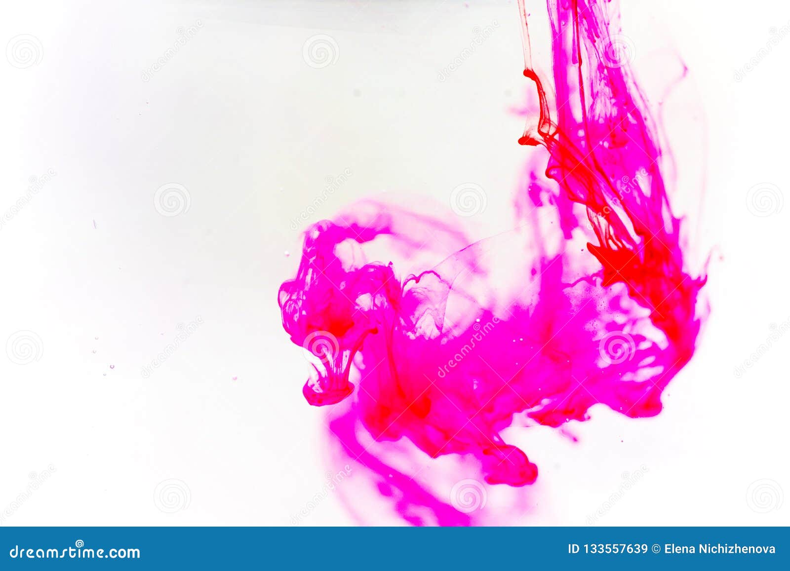 A Drop of Paint Pouring in Water Stock Image - Image of liquid, smooth ...