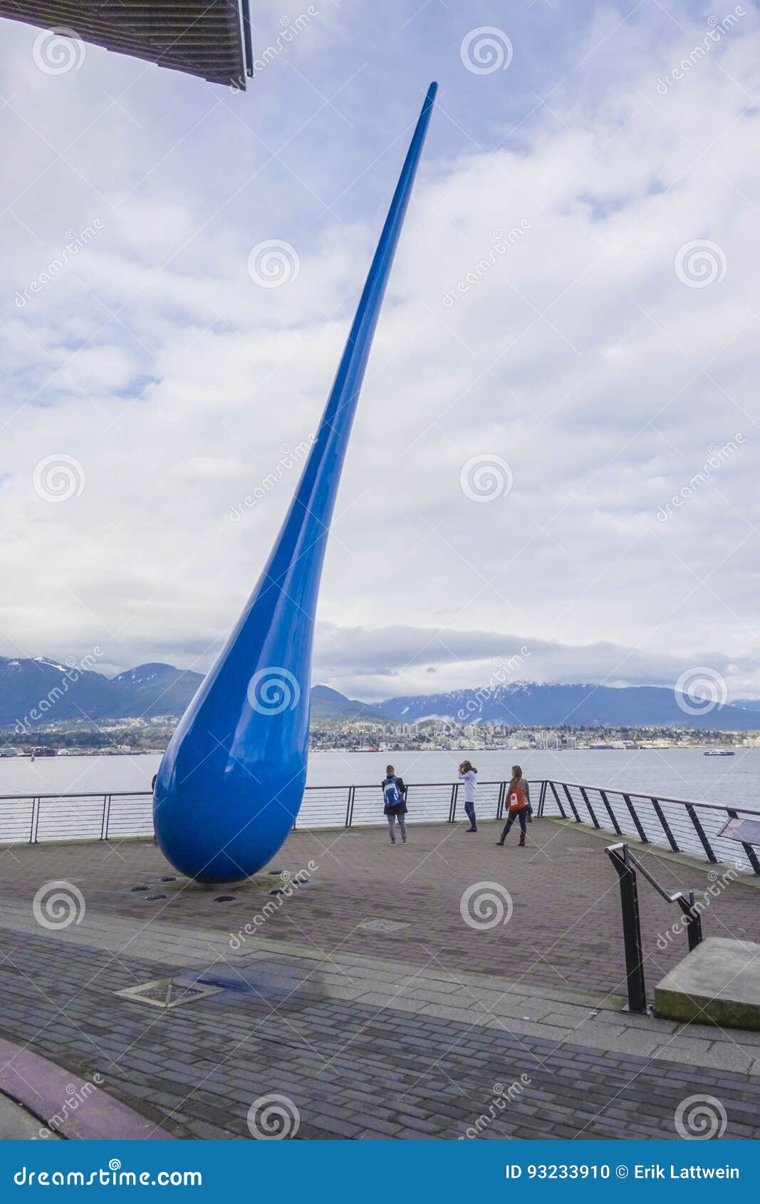 The Drop Sculpture in Vancouver VANCOUVER CANADA APRIL 12, 2017