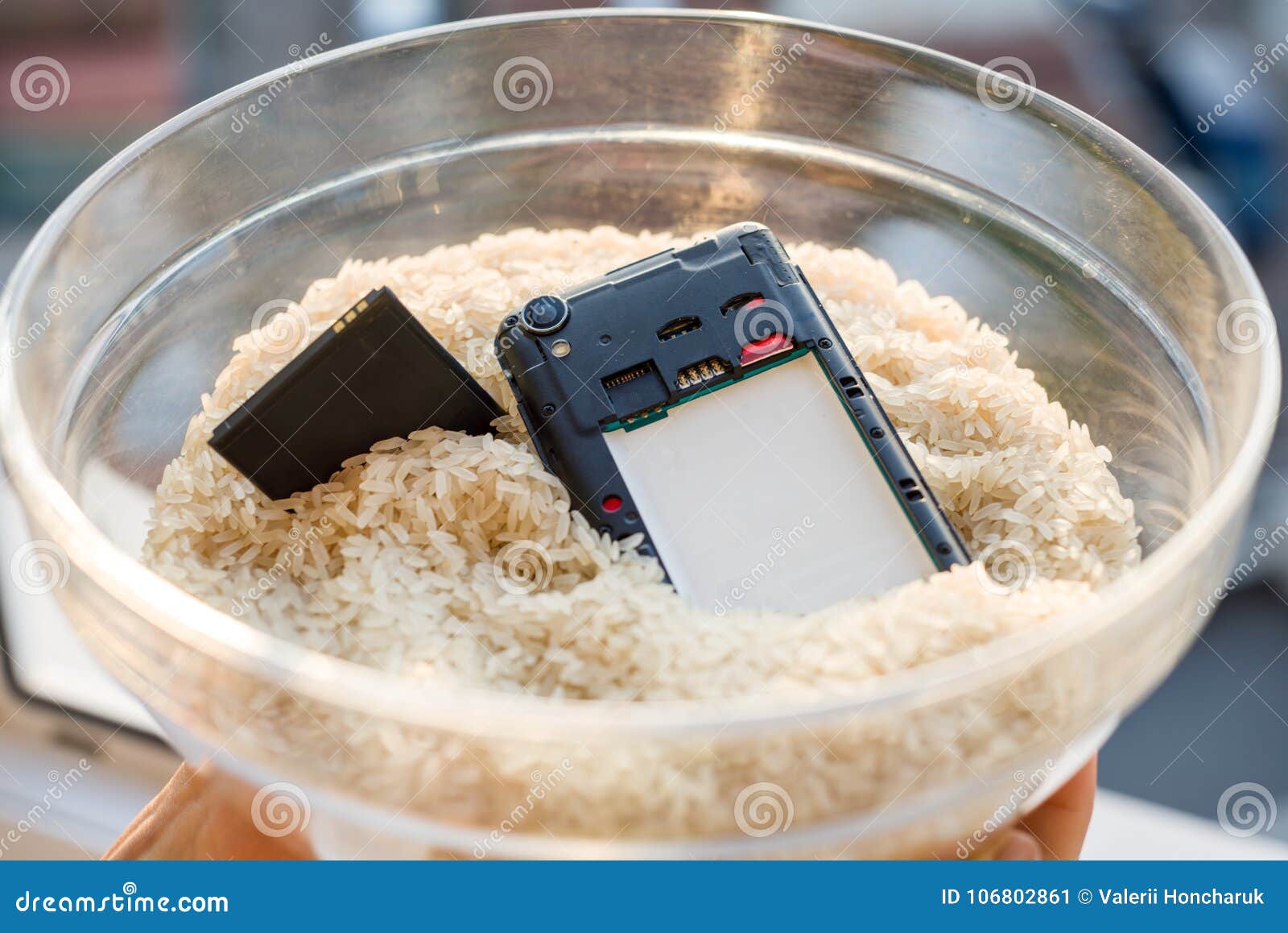 how to get water out of your phone rice