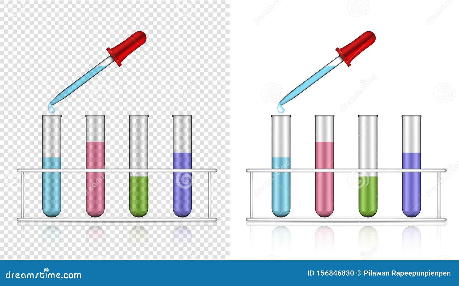 Download Dropper Mock Up Realistic Transparent Test Tube Plastic Or Glass For Science And Learning ...