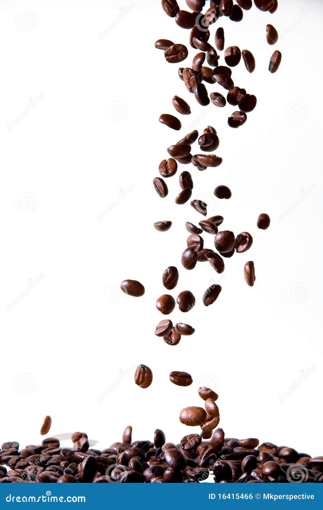 dropping coffee beans