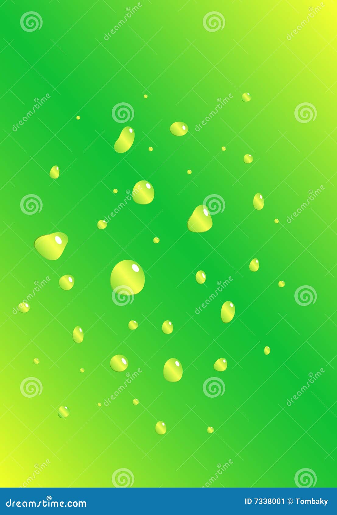 Drops on green background stock vector. Illustration of alcohol - 7338001