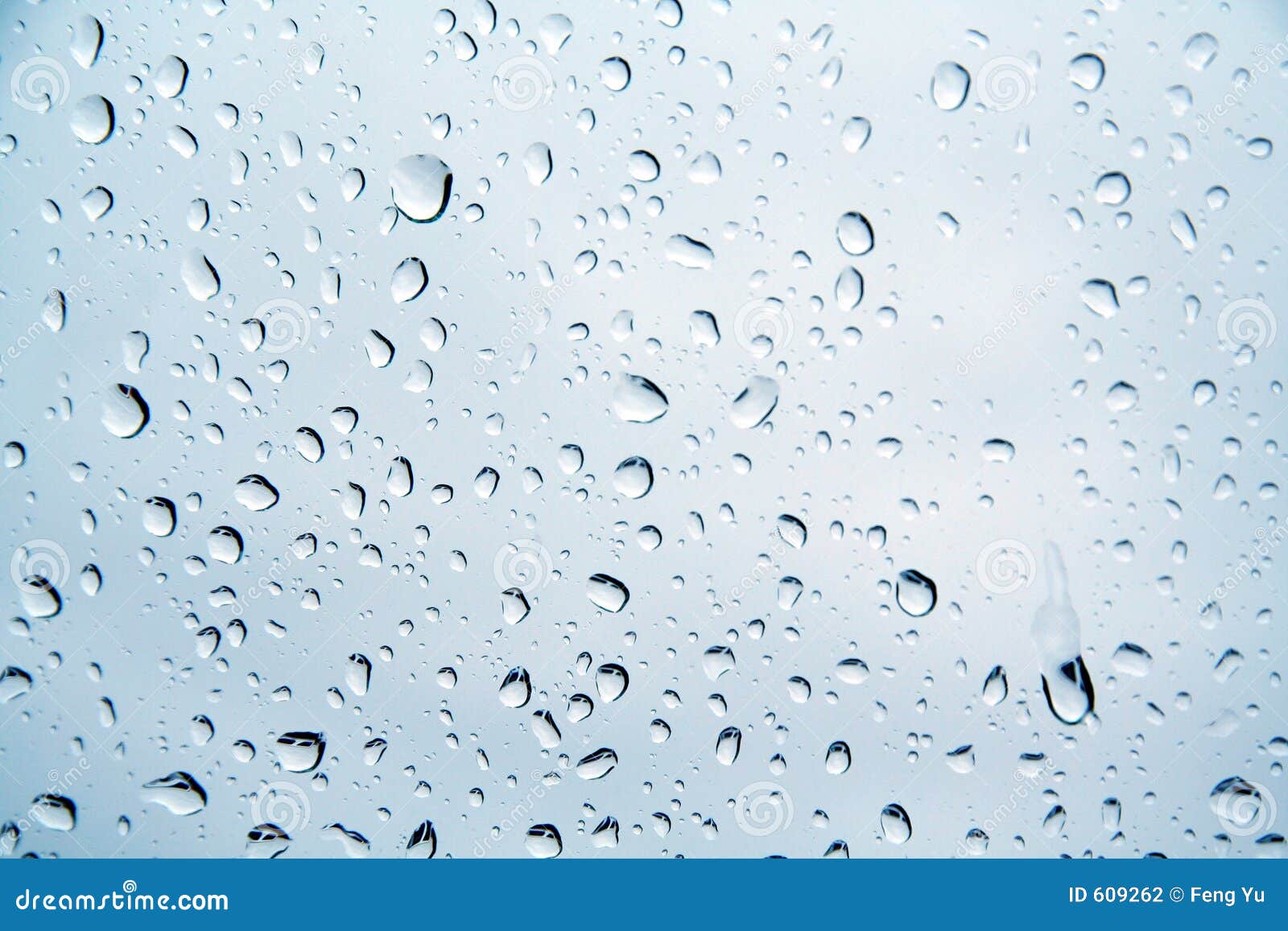 drops of water on a window pane
