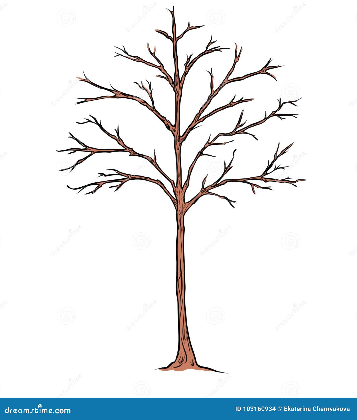 drought tree cartoon 