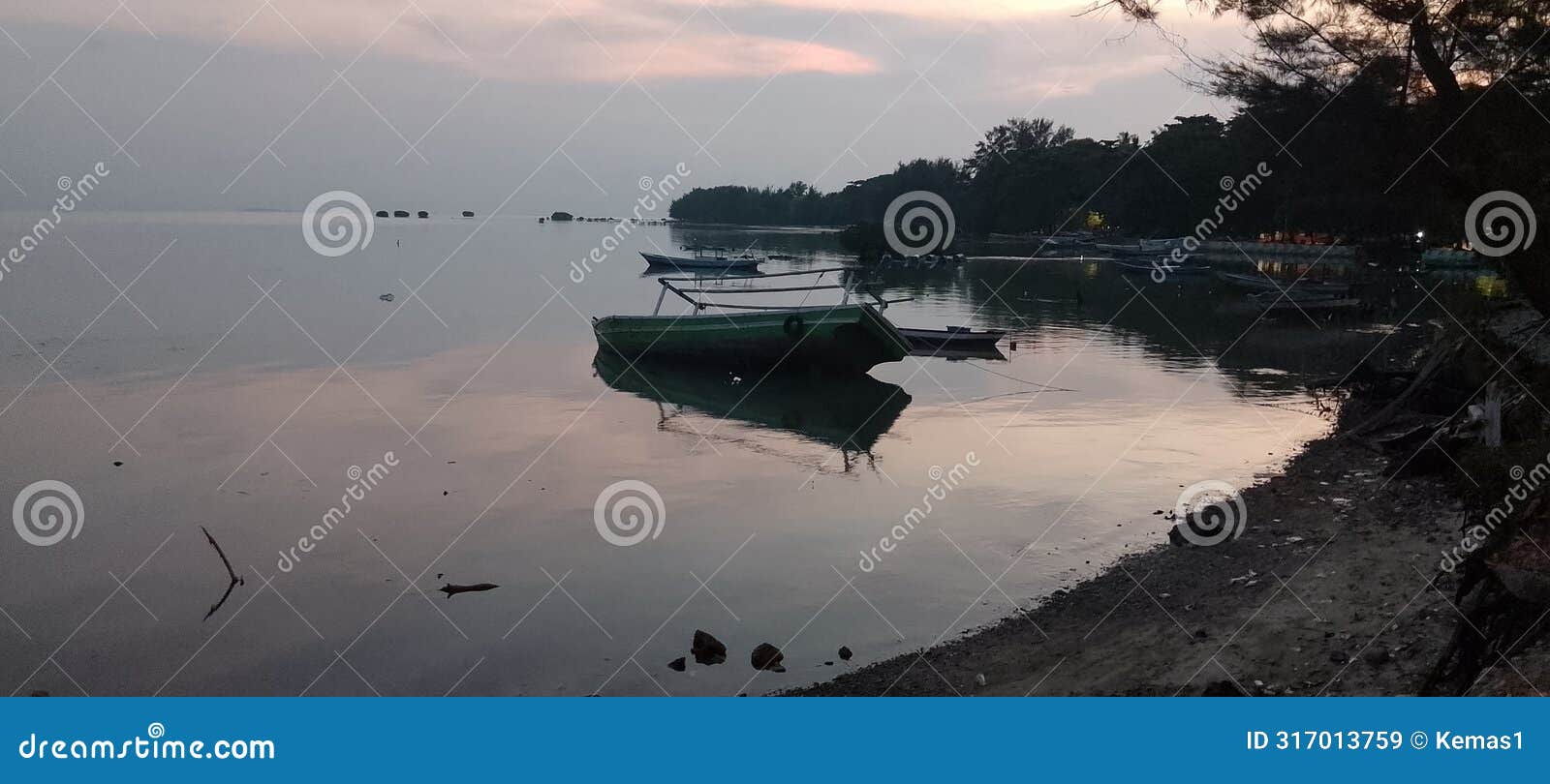 drowned fisherman ship lanscape