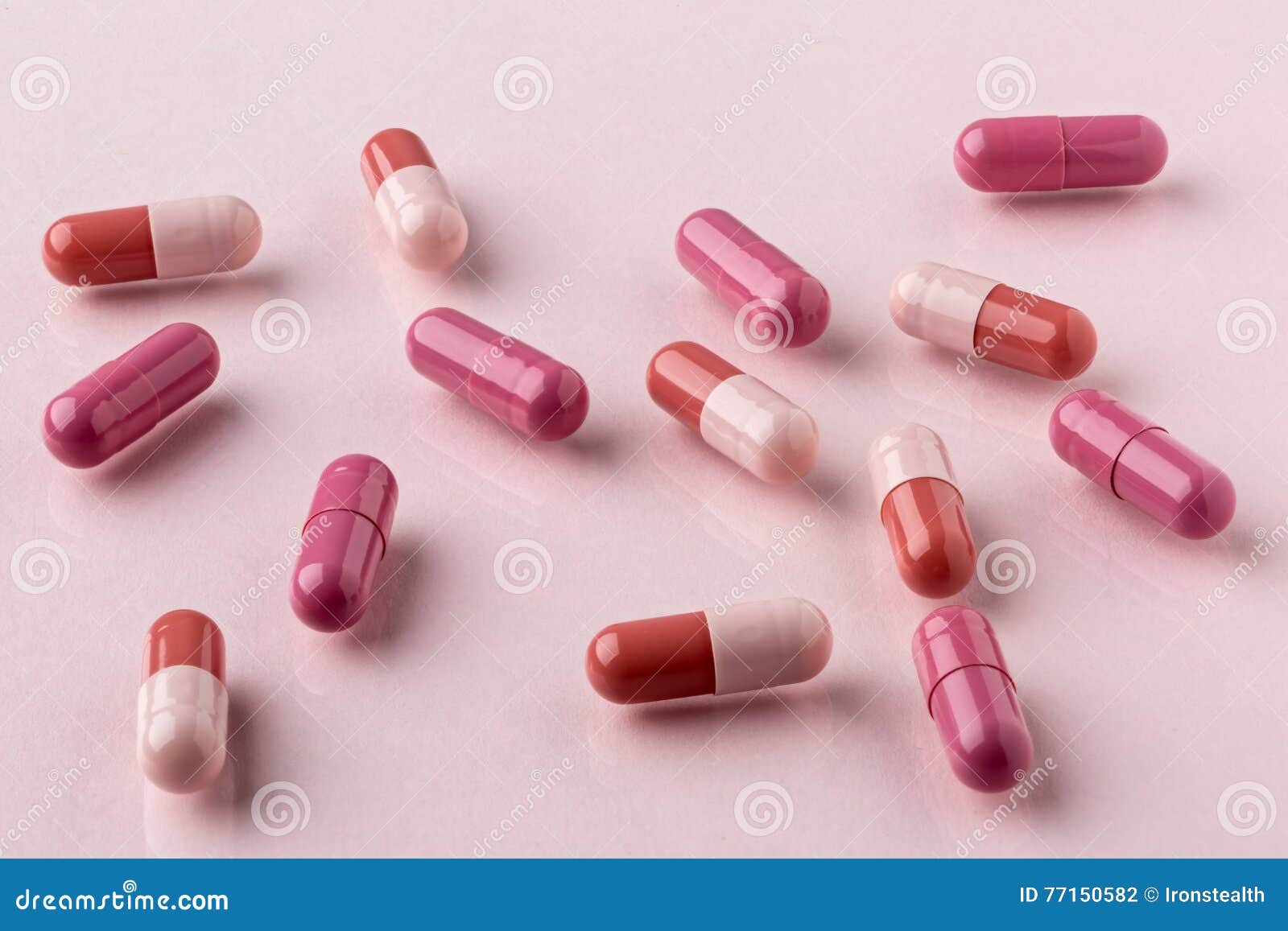 Drug Brown Capsules Scattered on the Table Stock Photo Image of care