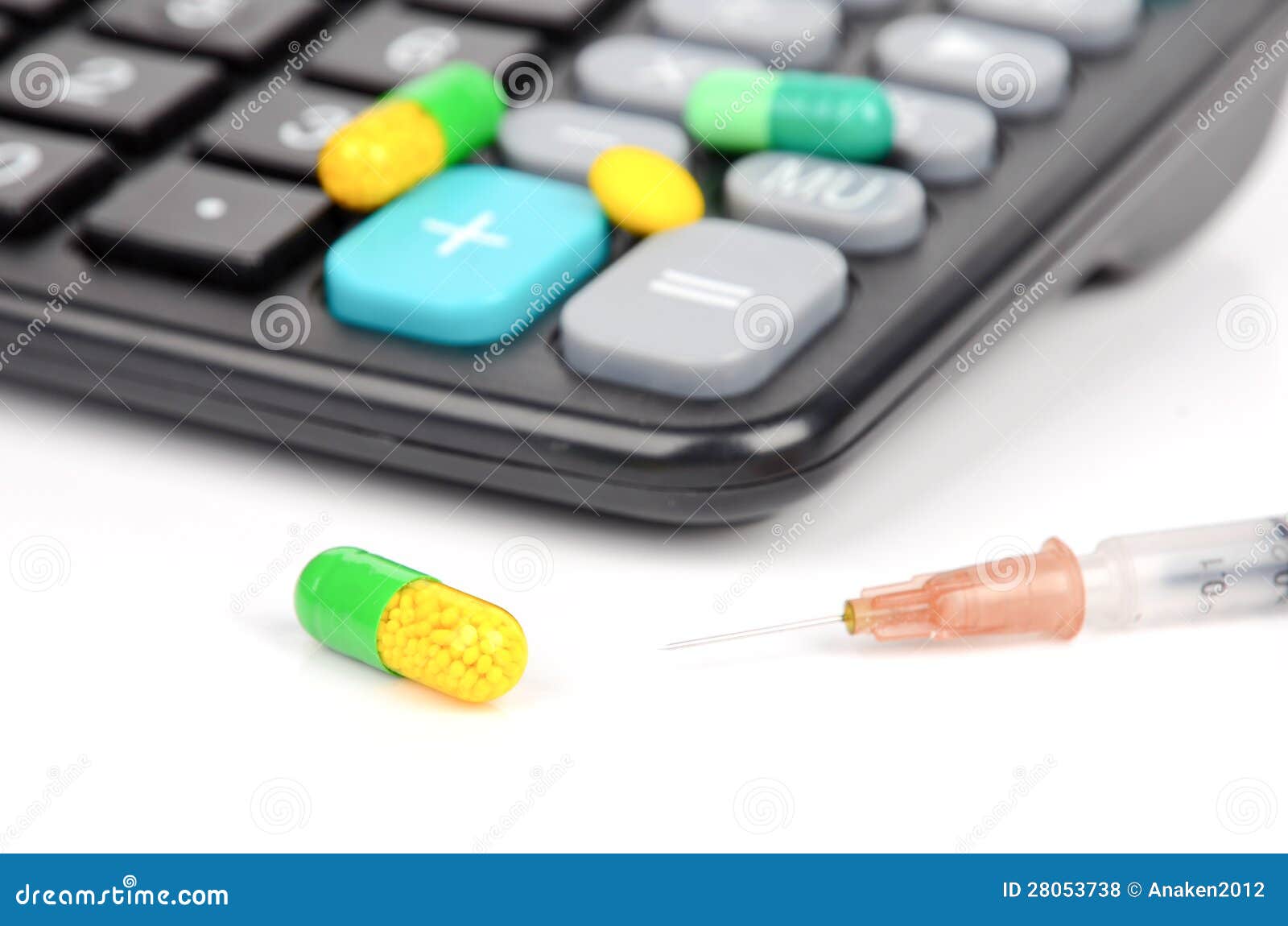 Drug and calculator stock photo. Image of button, equipment 28053738