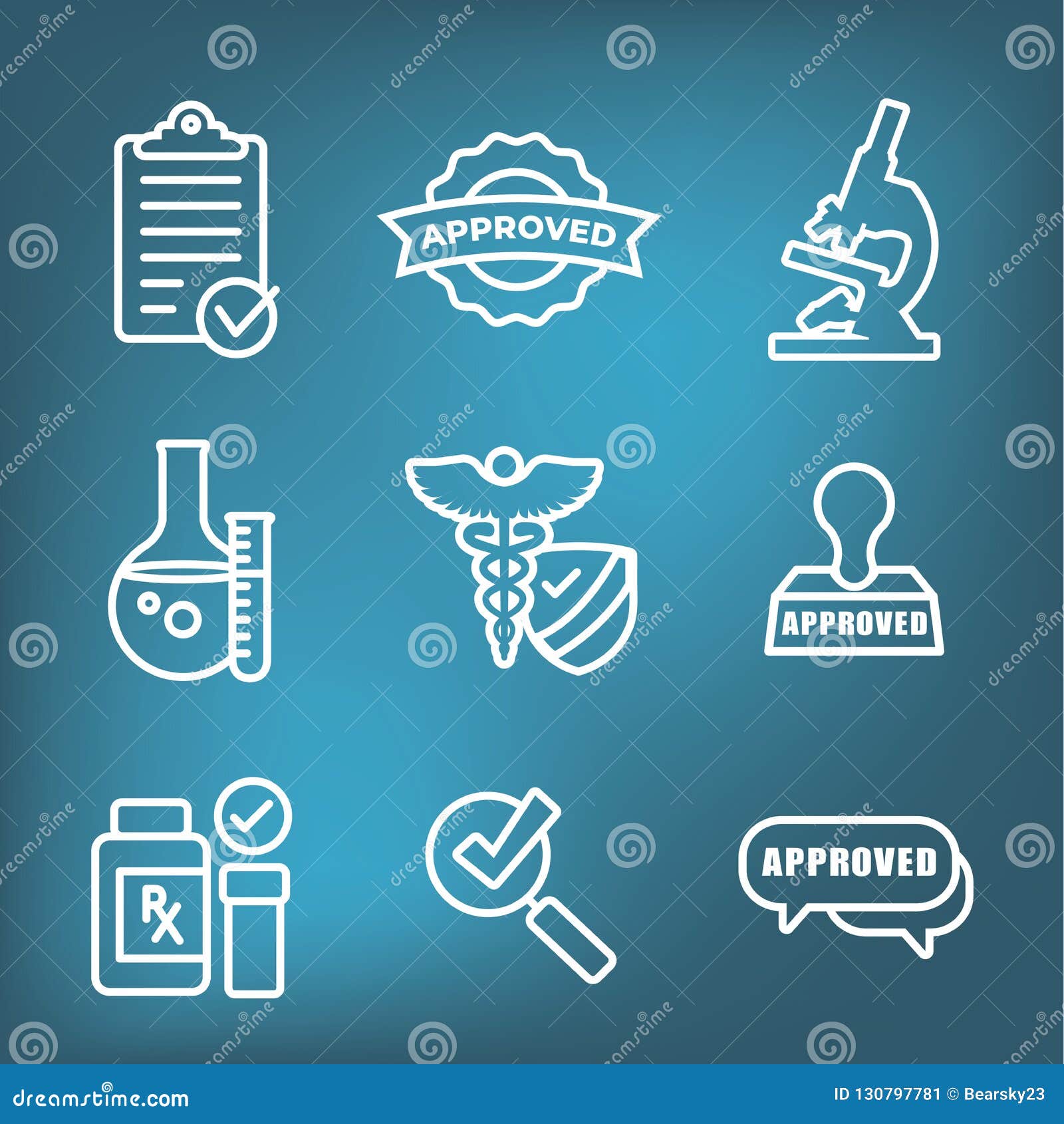 drug testing and safety icon set  graphic with rounded edges