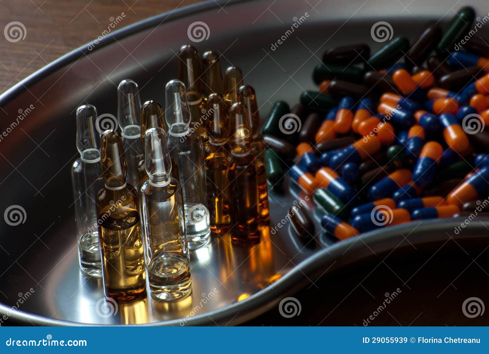Drugs in the Form of Vials and Capsules Stock Image Image of drug
