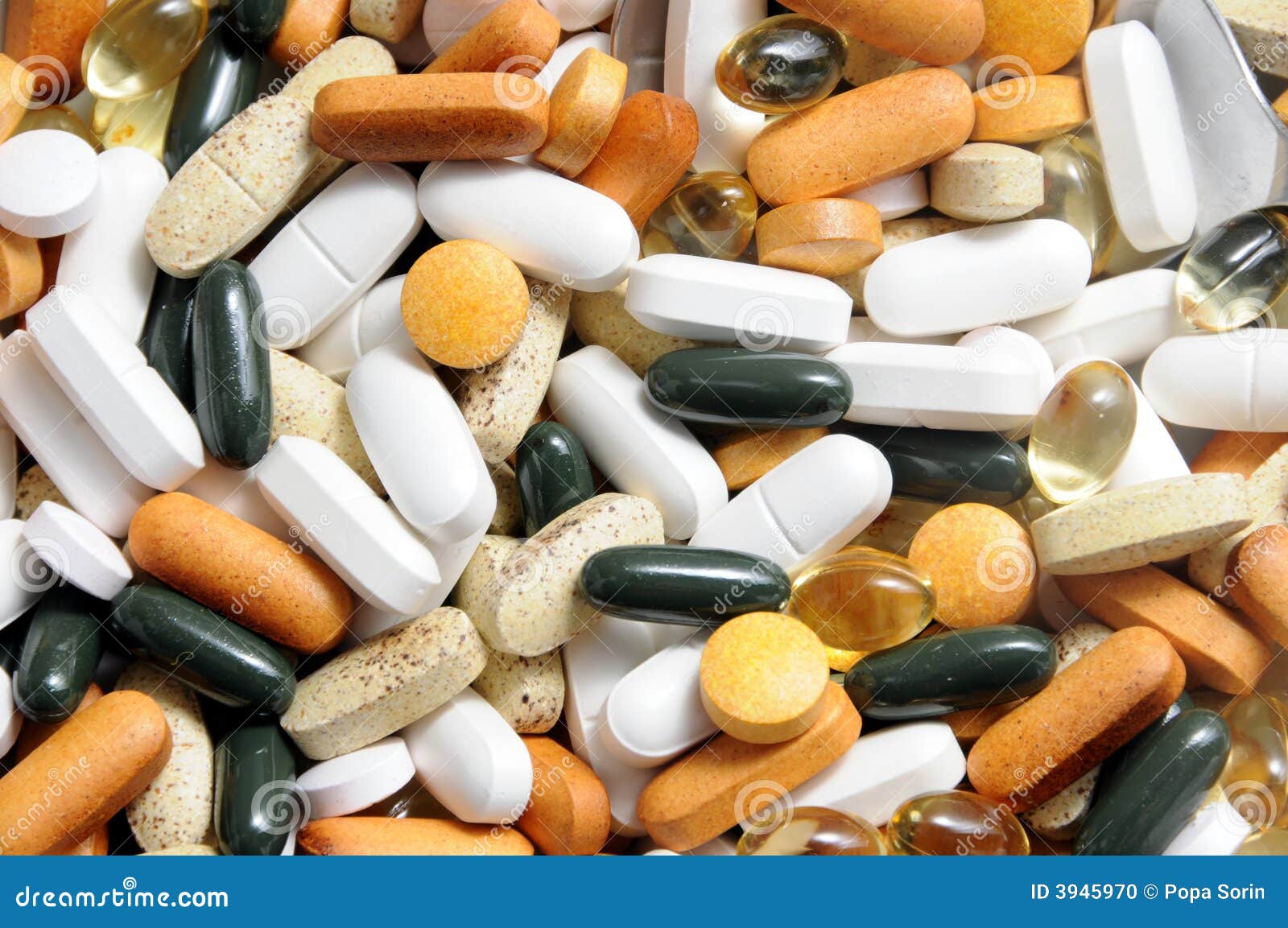 Drugs and vitamins stock photo. Image of medicine, chemist 3945970