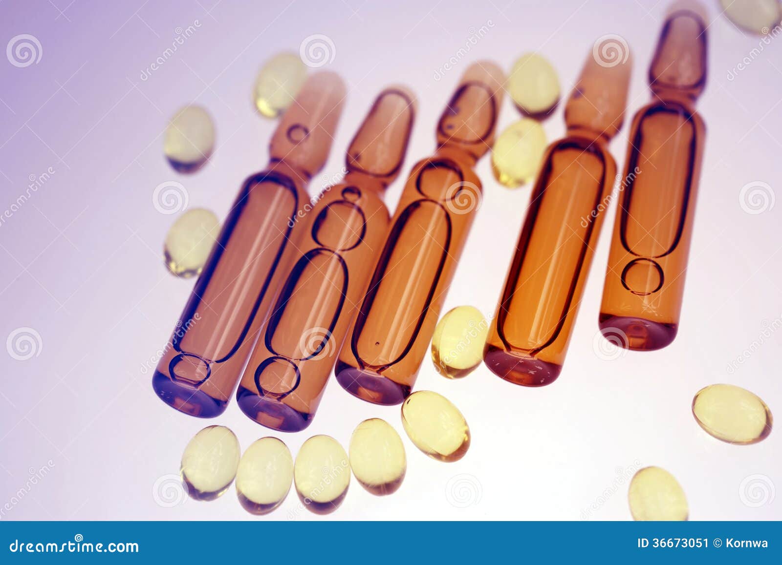 drugs or vitamins in vial