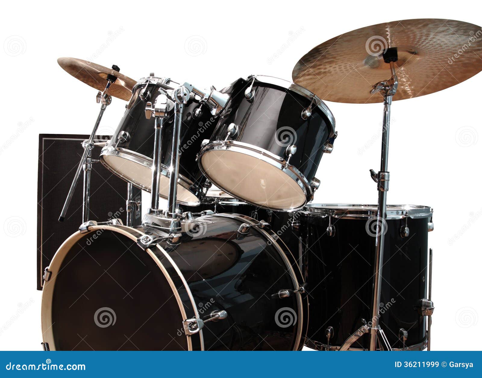 Drum and bass set stock image. Image of professional 36211999
