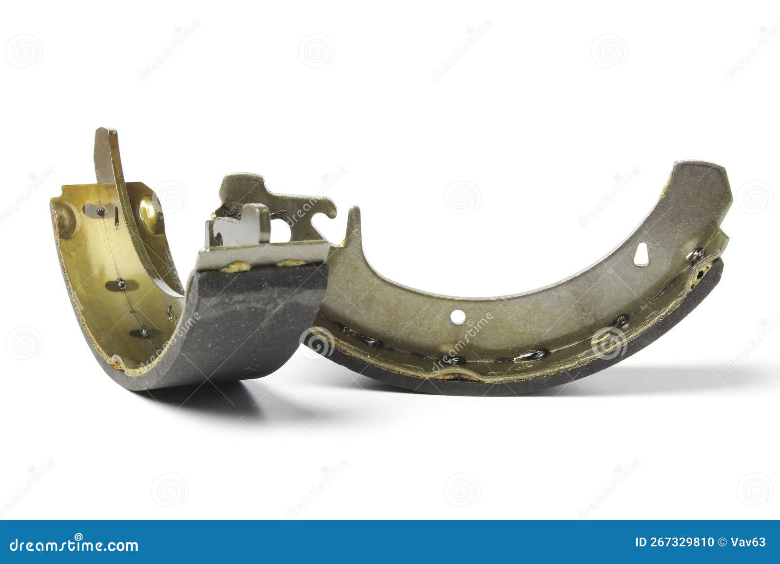 Drum brake pads stock photo. Image of brake, maintenance 267329810