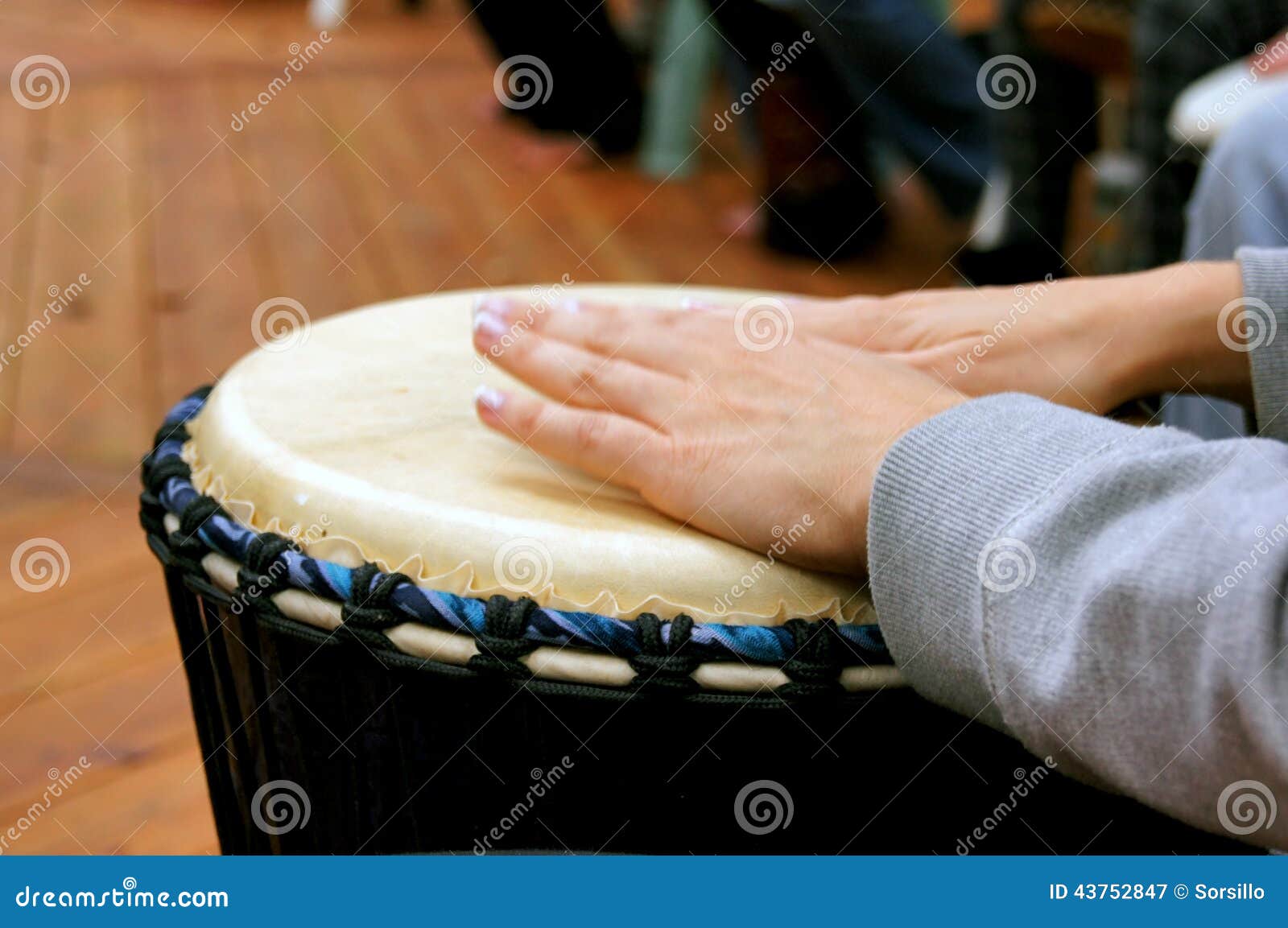 drum circle woman hands