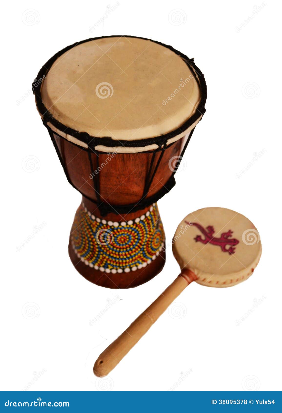 Drum djembe stock photo. Image of instrument, white, ringing 38095378