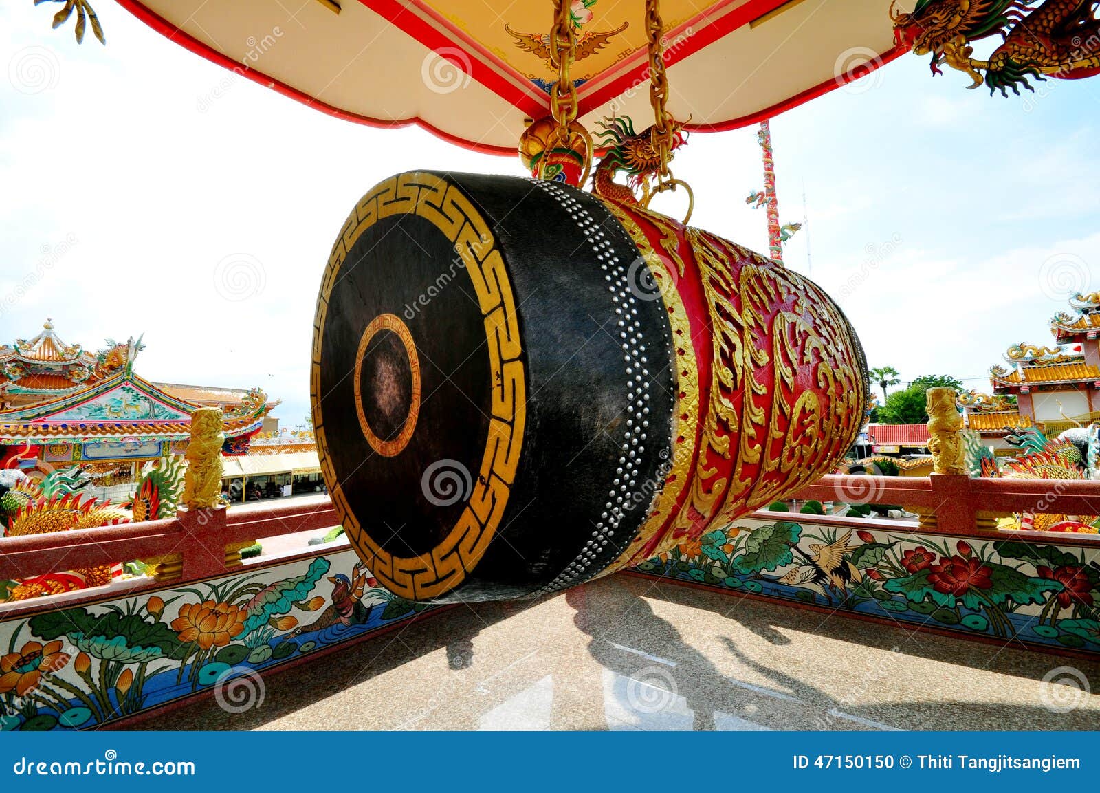 Drum In The Temple RoyaltyFree Stock Photo 223032195