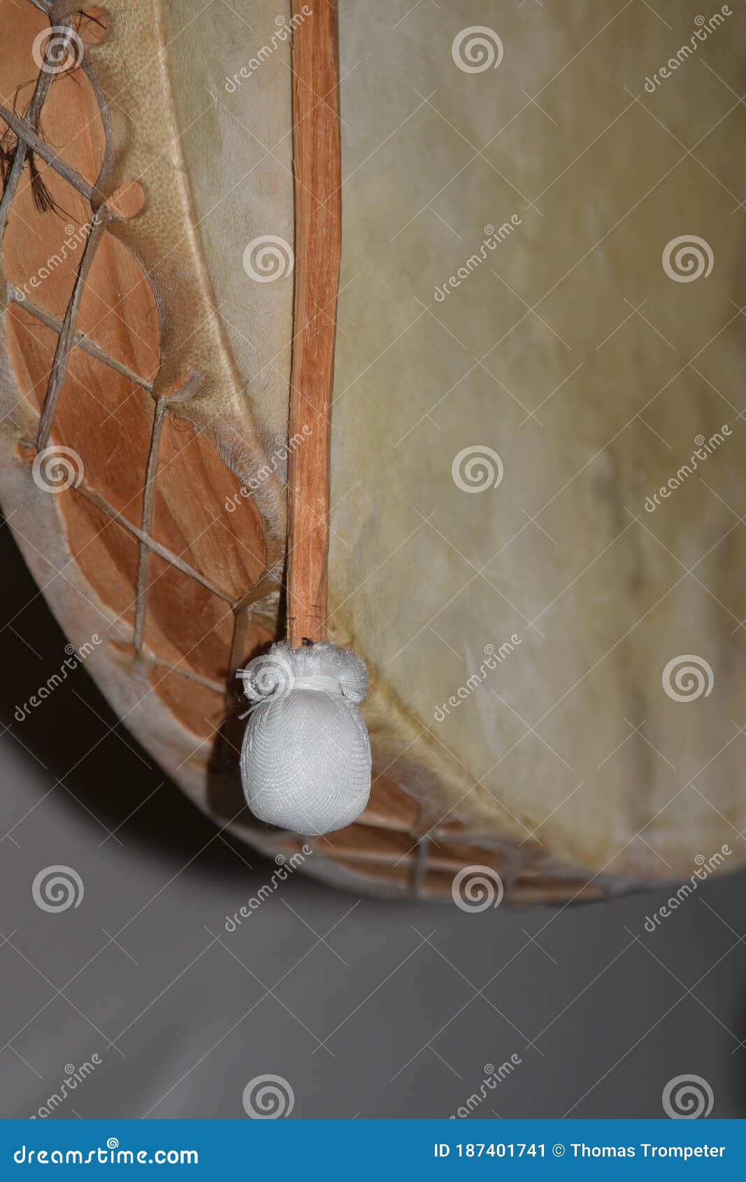 Drum Made from Sinew and Animal Hide Stock Image Image of concept, wooden 187401741