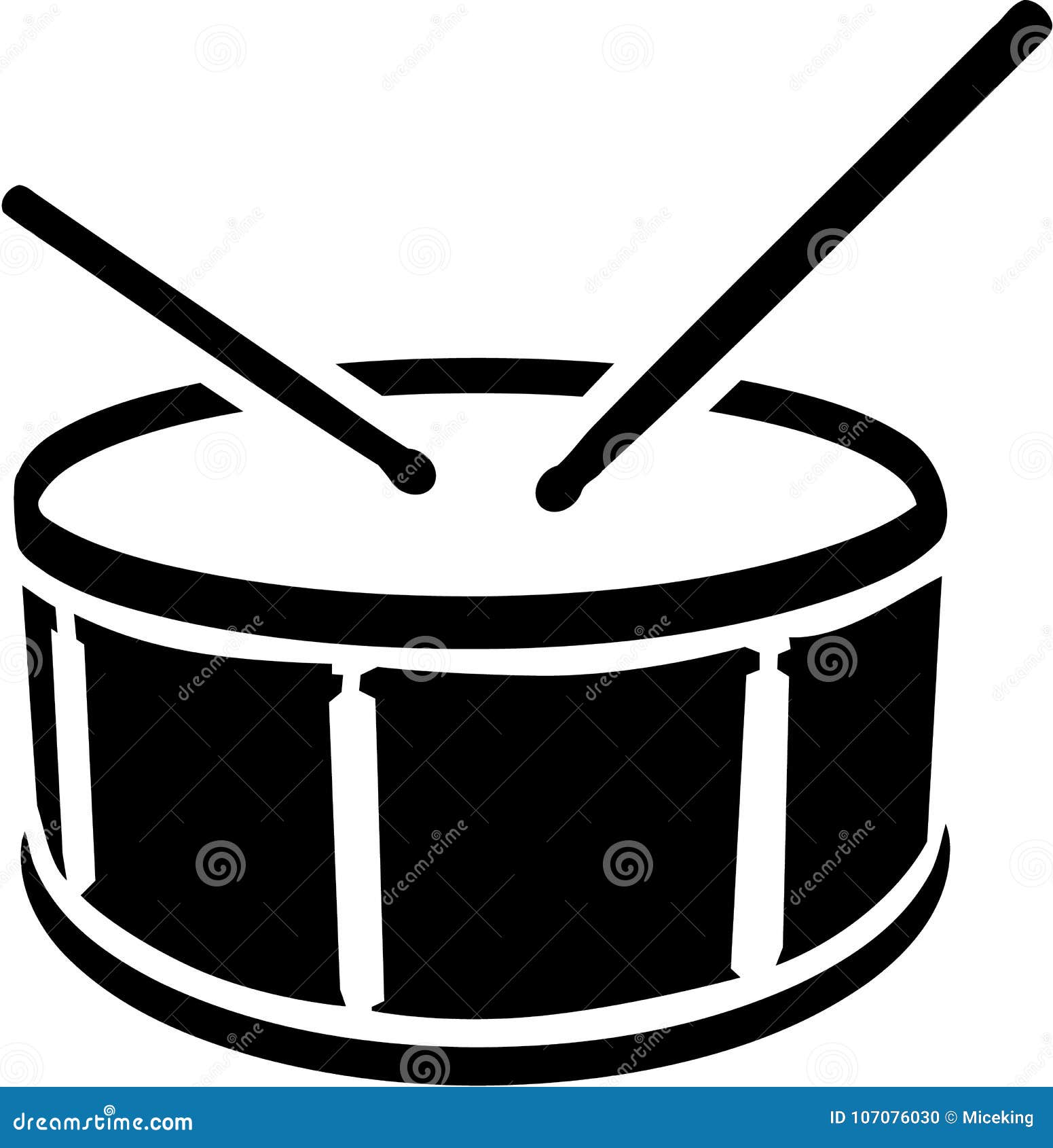 drum  with sticks