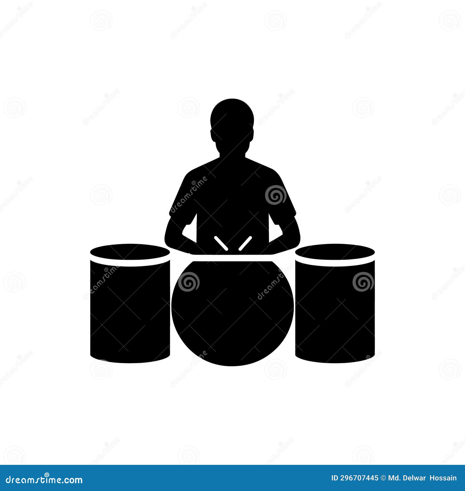 Drumline Icon stock illustration. Illustration of vector 296707445