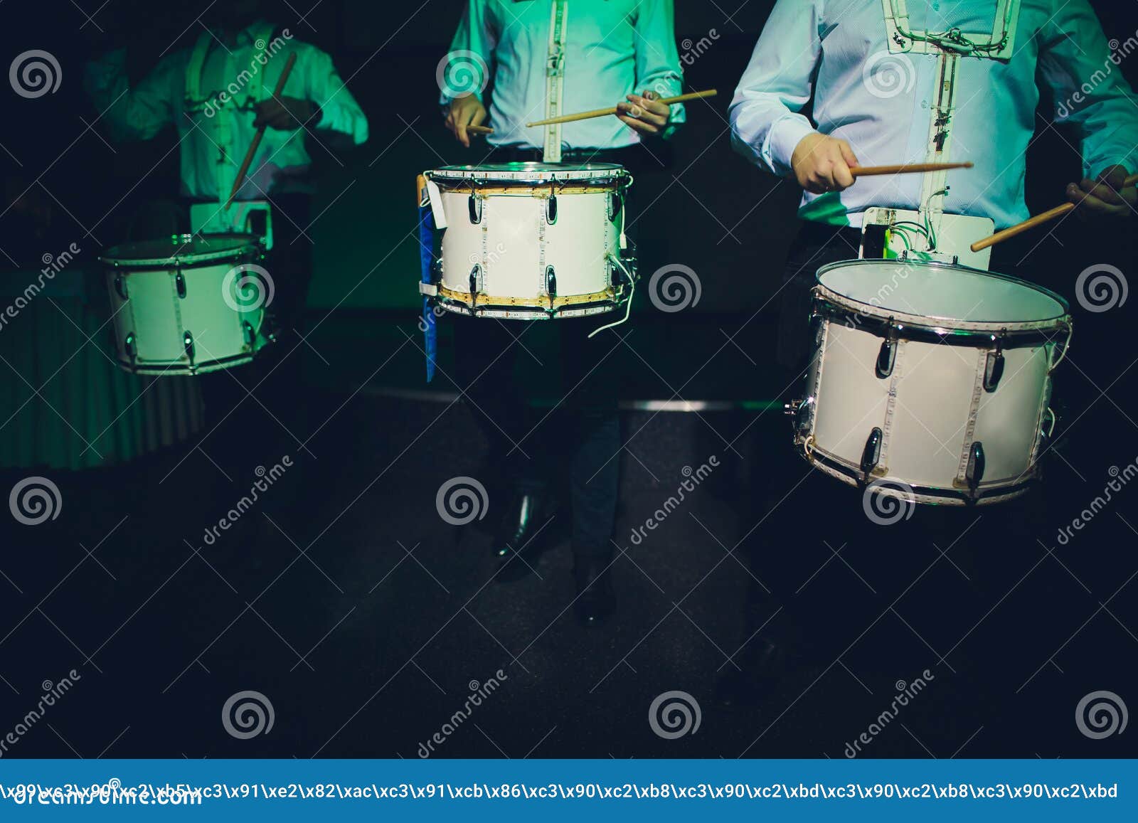Drummer.the Guy Holding the Drumsticks in His Hand.Young Man with ...