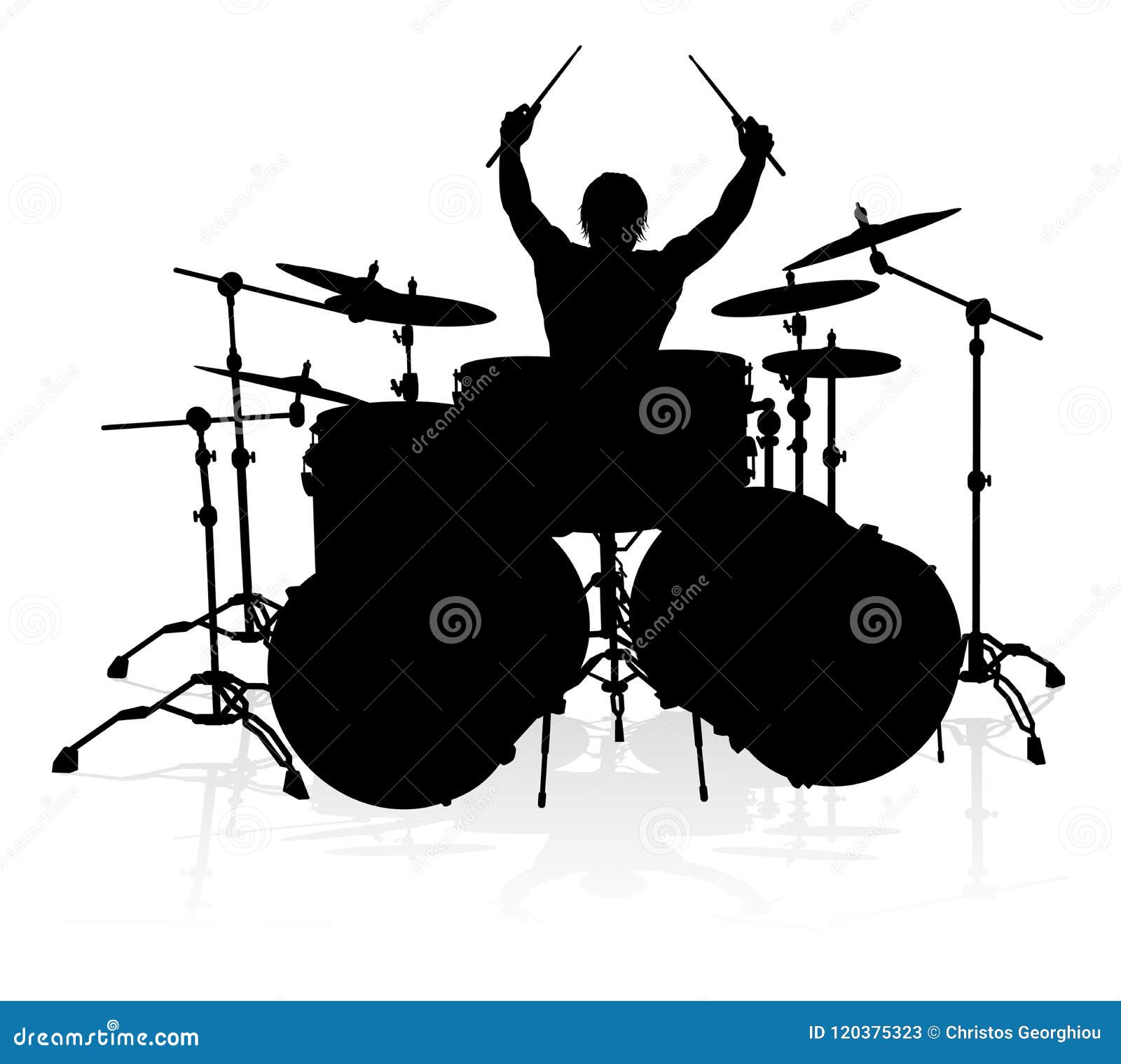 musician drummer silhouette