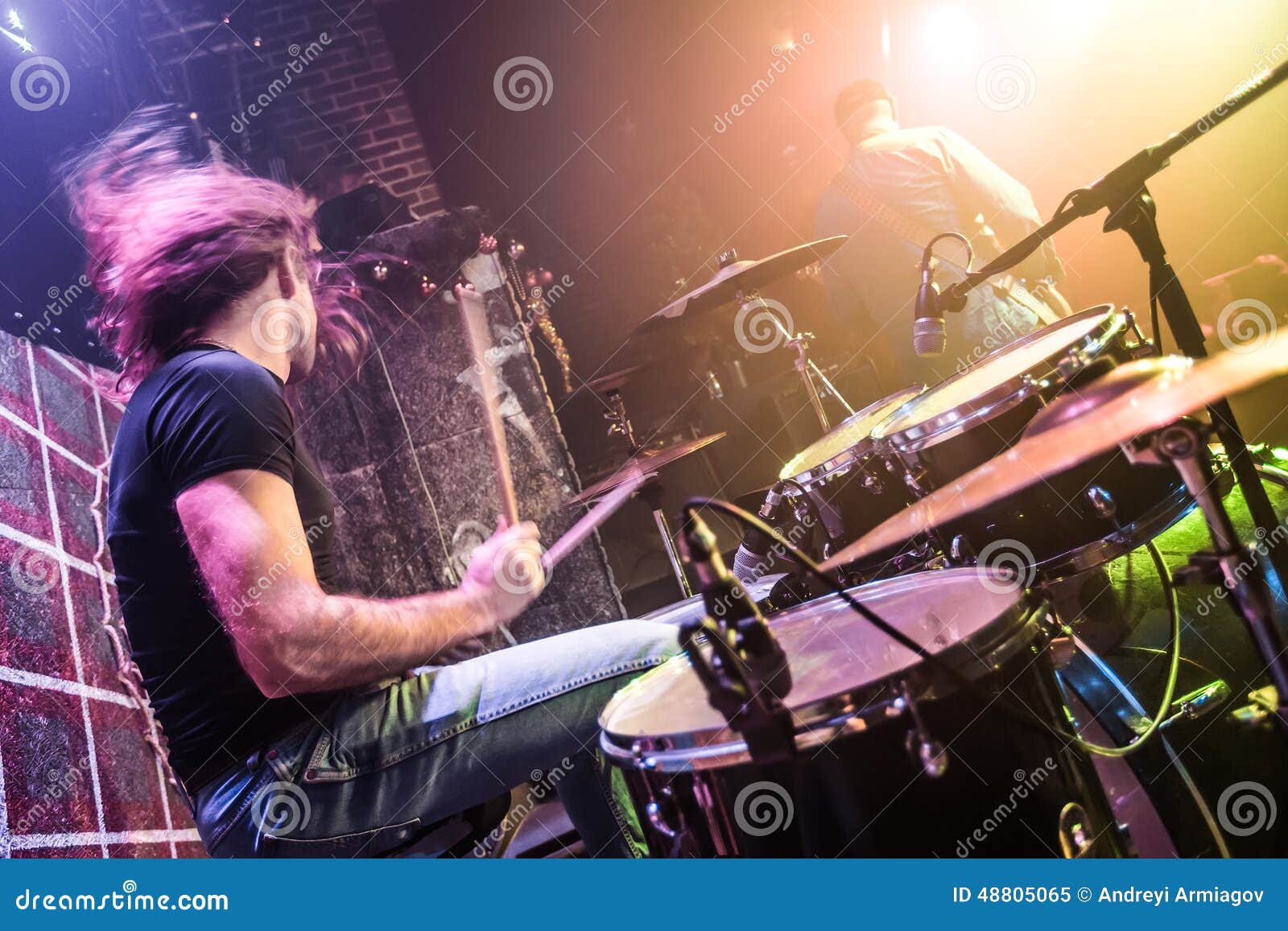 Drummer stock image. Image of entertainment, drum, attractive - 48805065