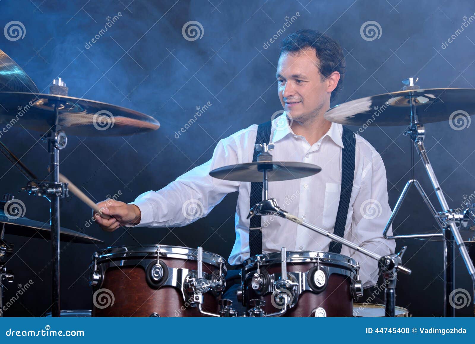 Drums player stock photo. Image of metal, entertainment 44745400