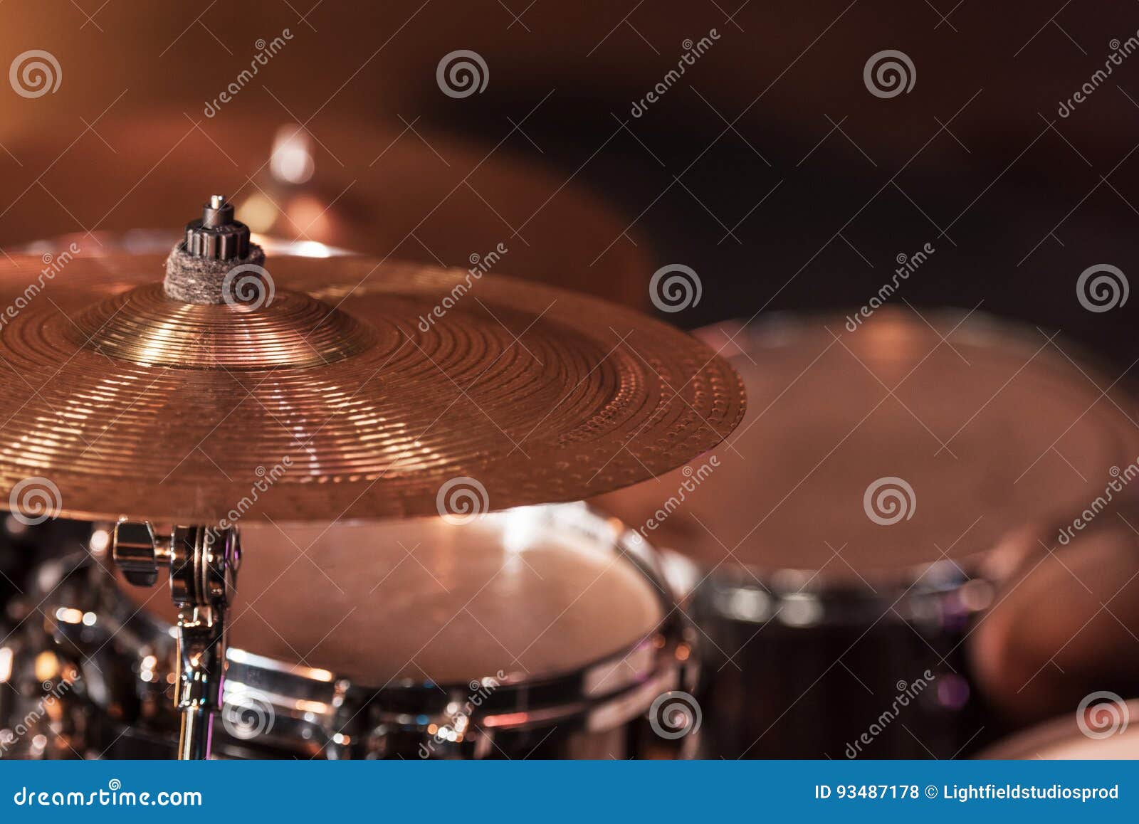 Drums Set for Hard Rock Concert on Stage Stock Photo Image of rock