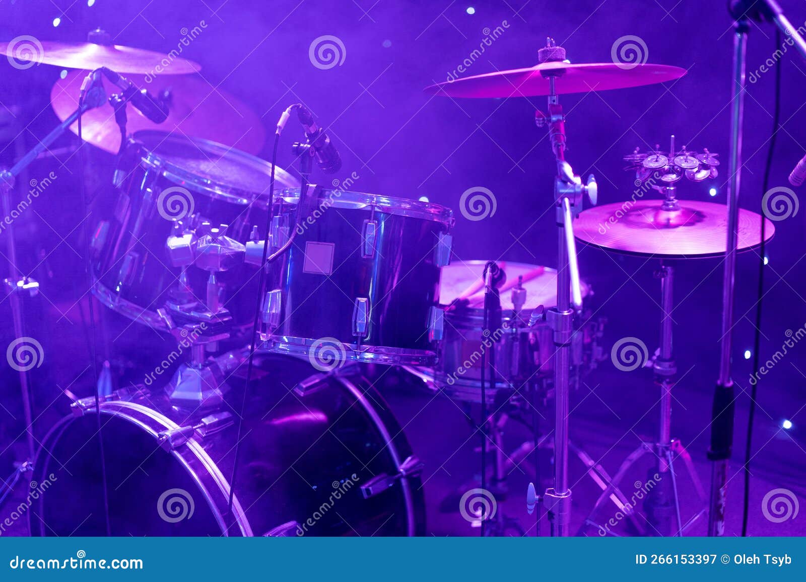 Drums on Stage during a Concert Stock Image Image of play, drum