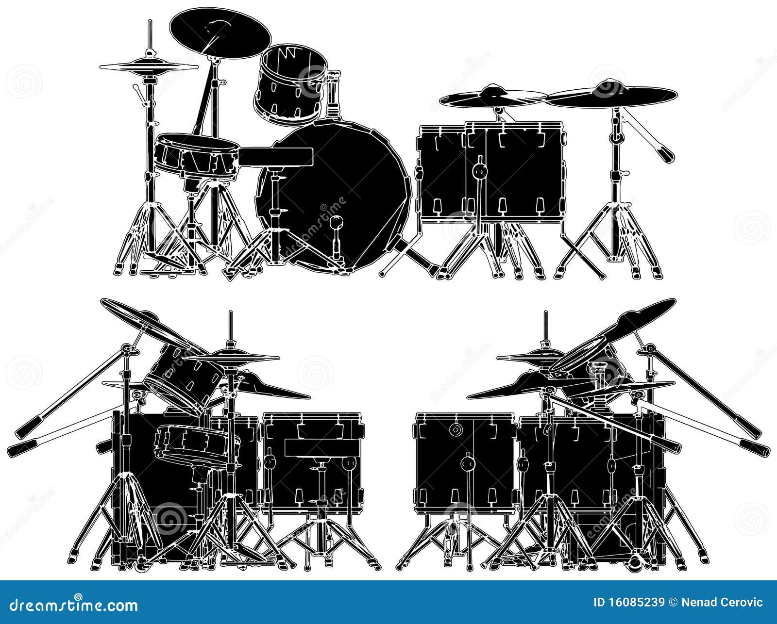 Download Drums Vector 02 stock vector. Illustration of chair ...
