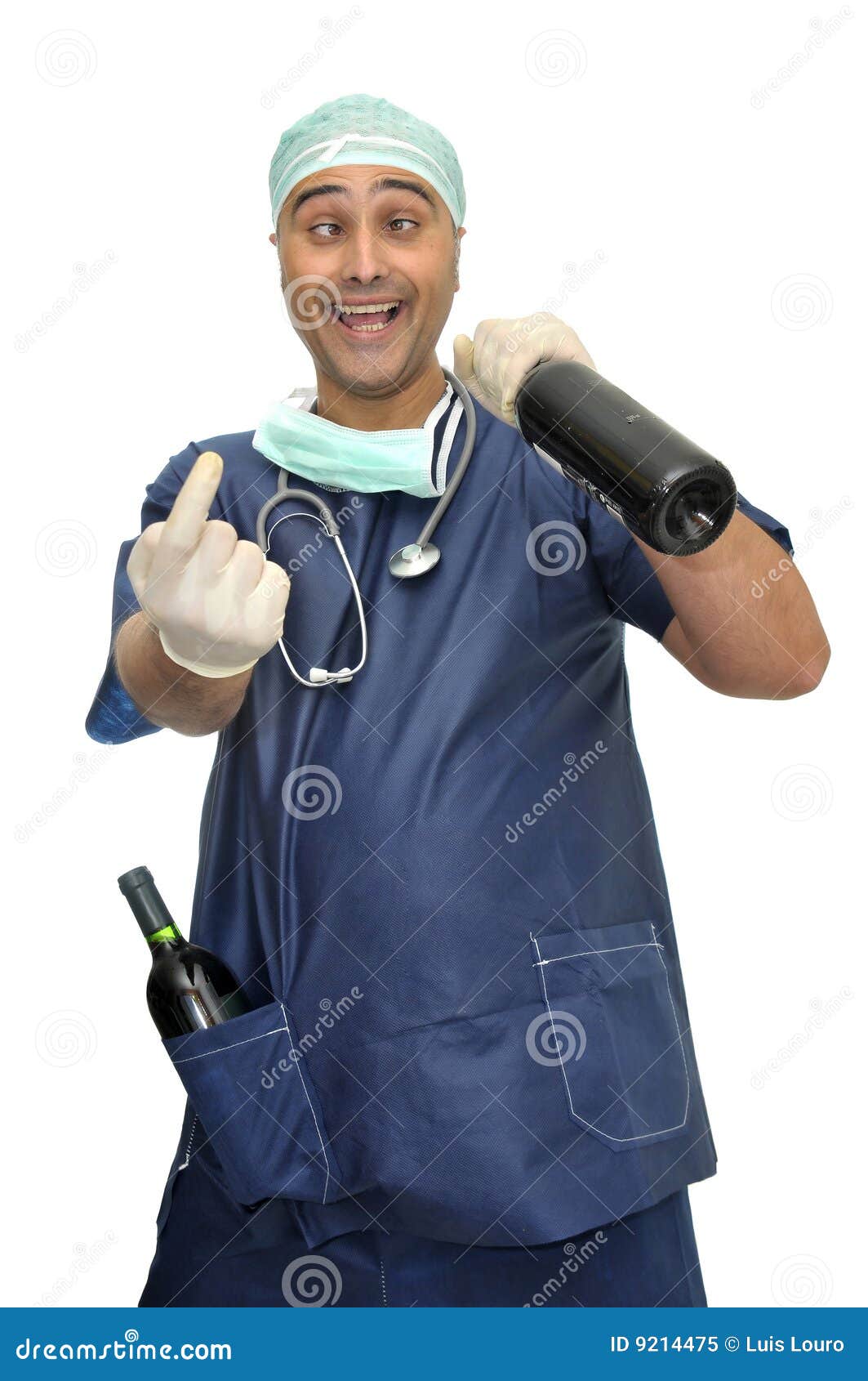 Drunk doctor stock image. Image of portrait, adult, medicine 9214475