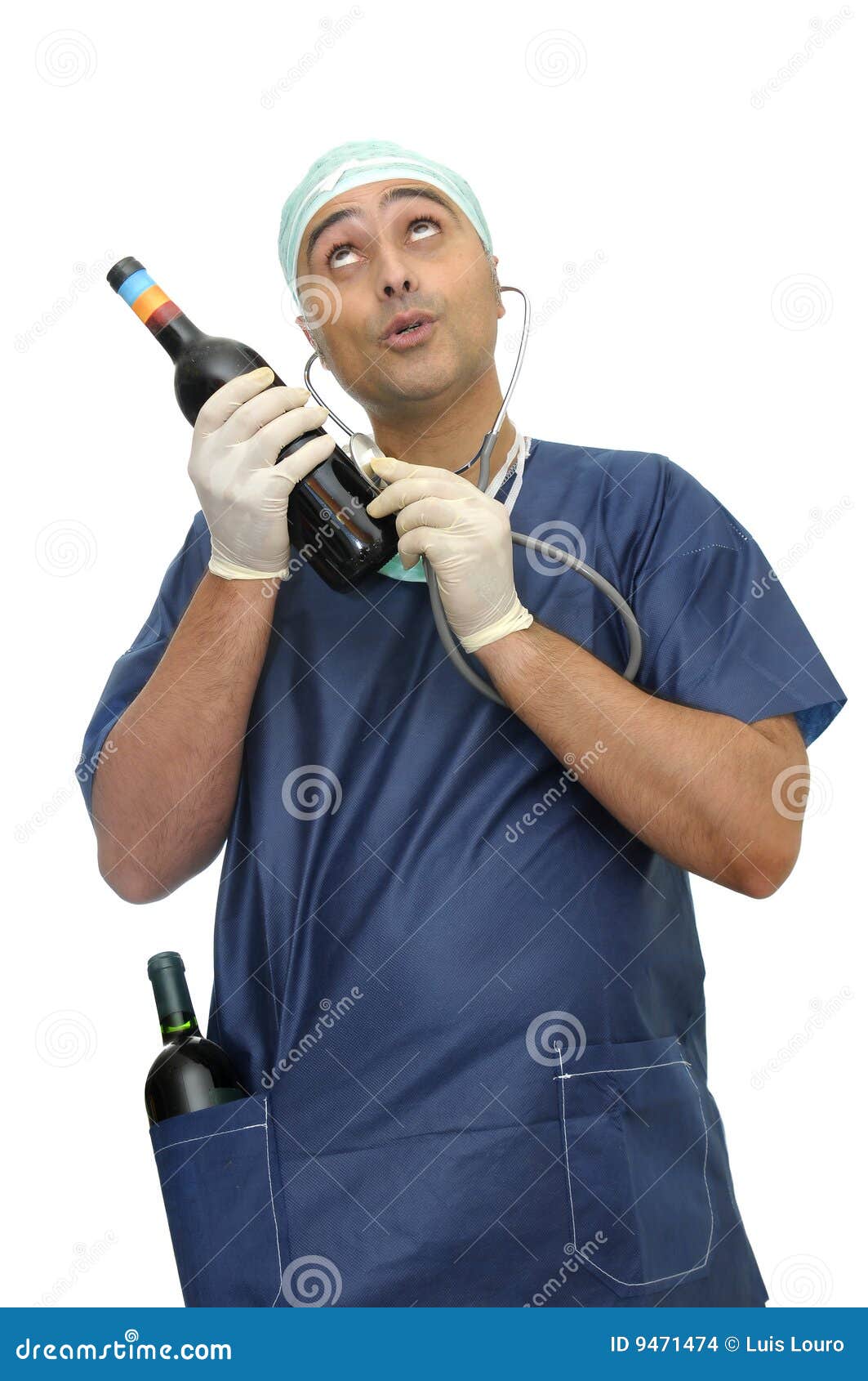 Drunk doctor stock photo. Image of drunk, professional 9471474