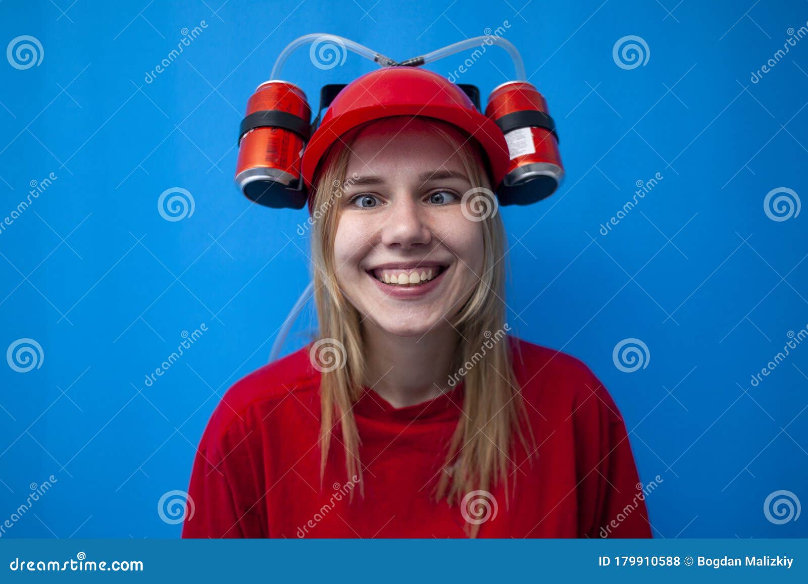 Funny girl in hat