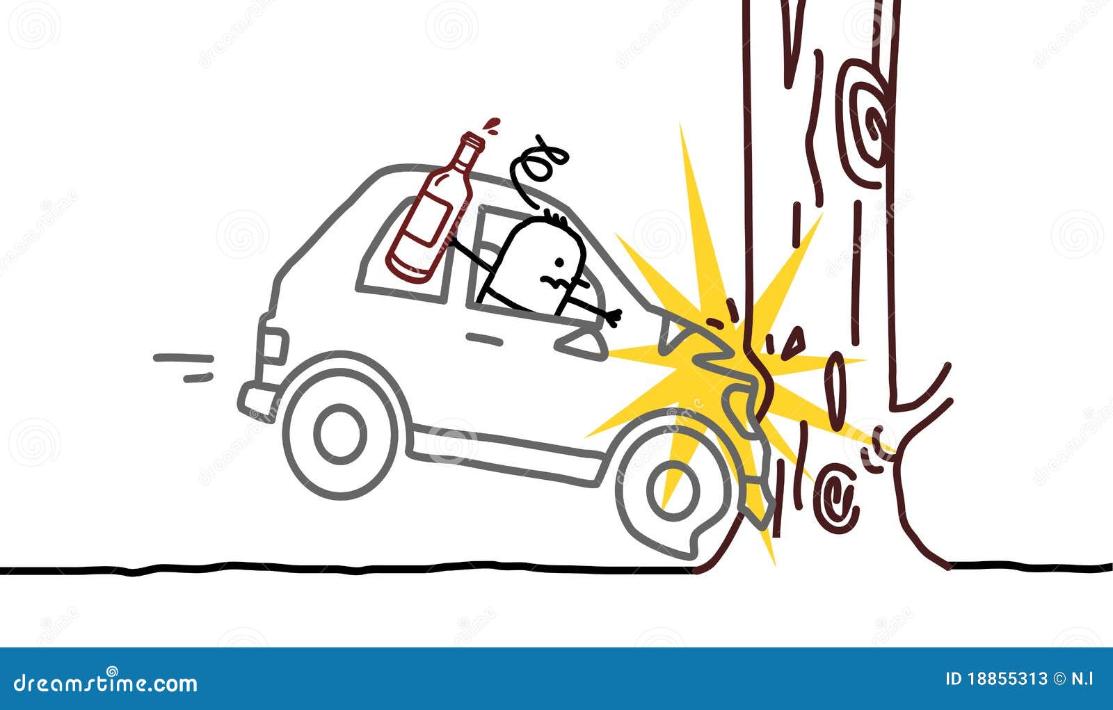 Featured image of post Car Accident Drunk Driver Cartoon While drunk drivers can face serious criminal charges with penalties including restitution and jail time they can also face civil liability if they are sued by their victims