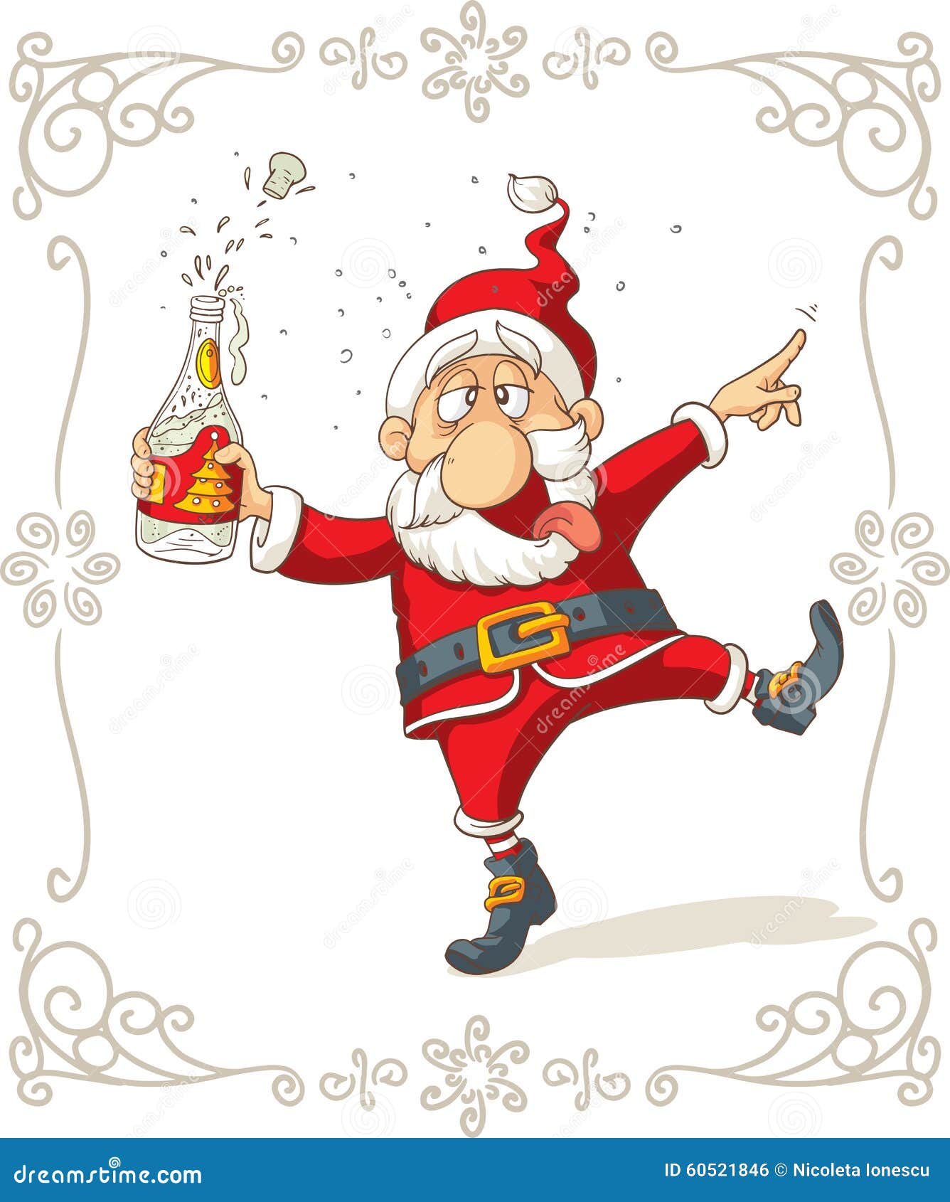 christmas clipart drunk santa - photo #33