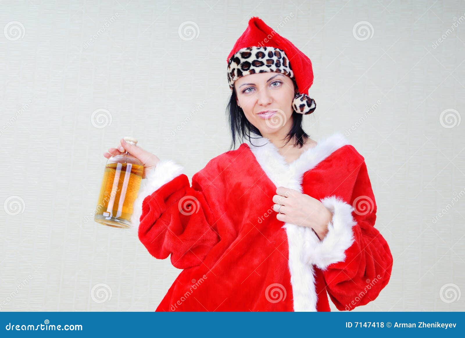 Drunken Santa stock photo. Image of alcoholic, holiday 7147418