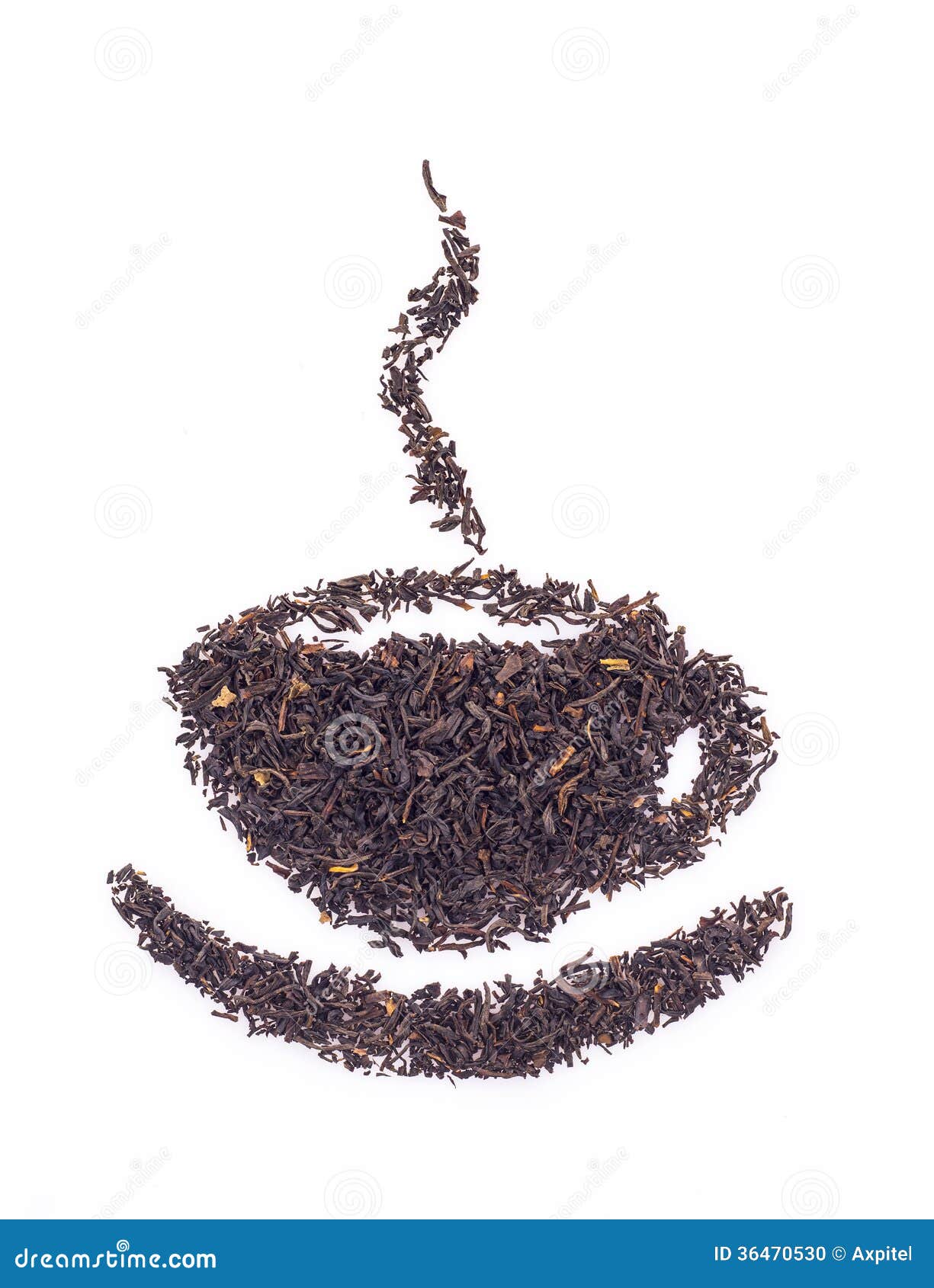 Dry black tea leaves stock photo. Image of teatime, plant 36470530