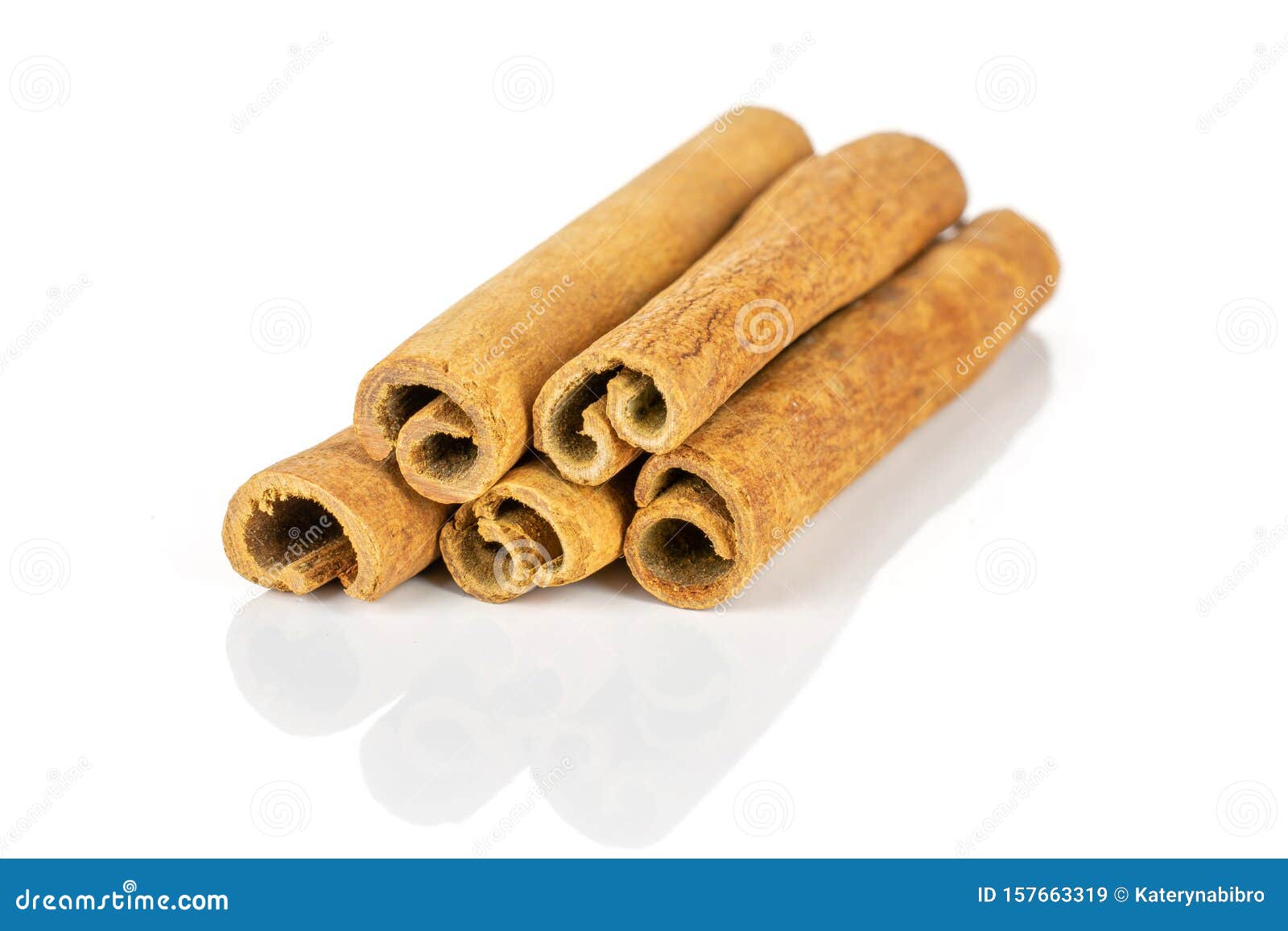 Dry Brown Cinnamon Isolated on White Stock Image Image of excellent
