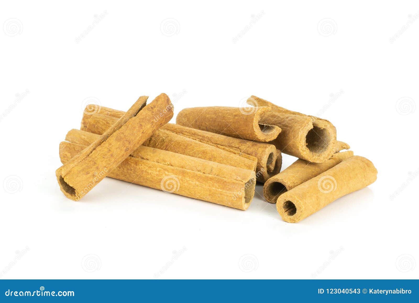 Dry Brown Cinnamon Stick on White Stock Image Image of condiment