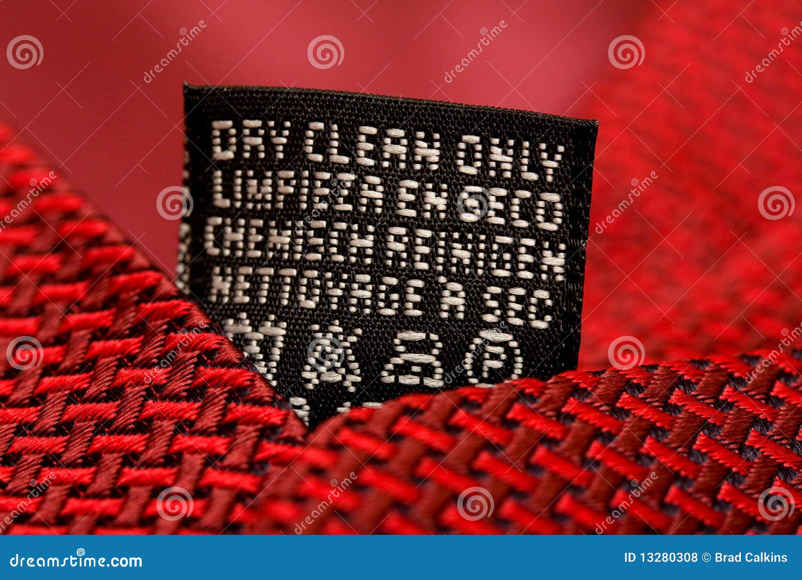Dry clean only stock photo. Image of wash, silk, label 13280308