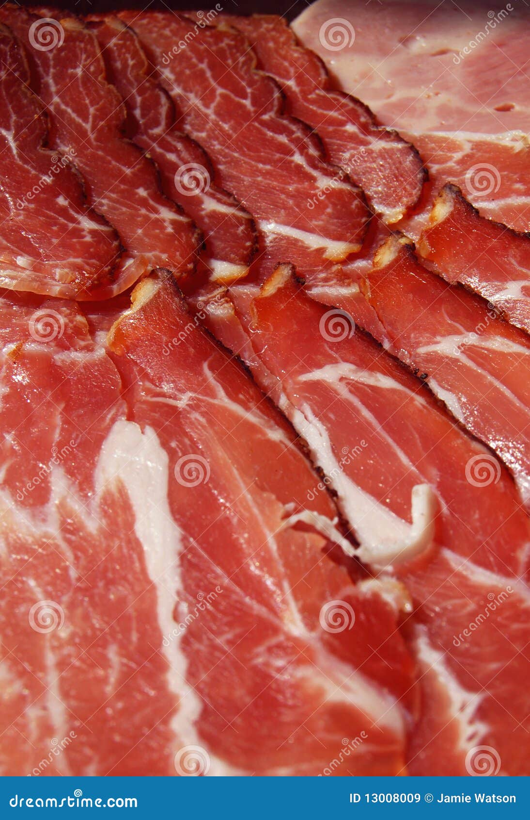 Dry Cured German Black Forest Ham Stock Image Image of grease